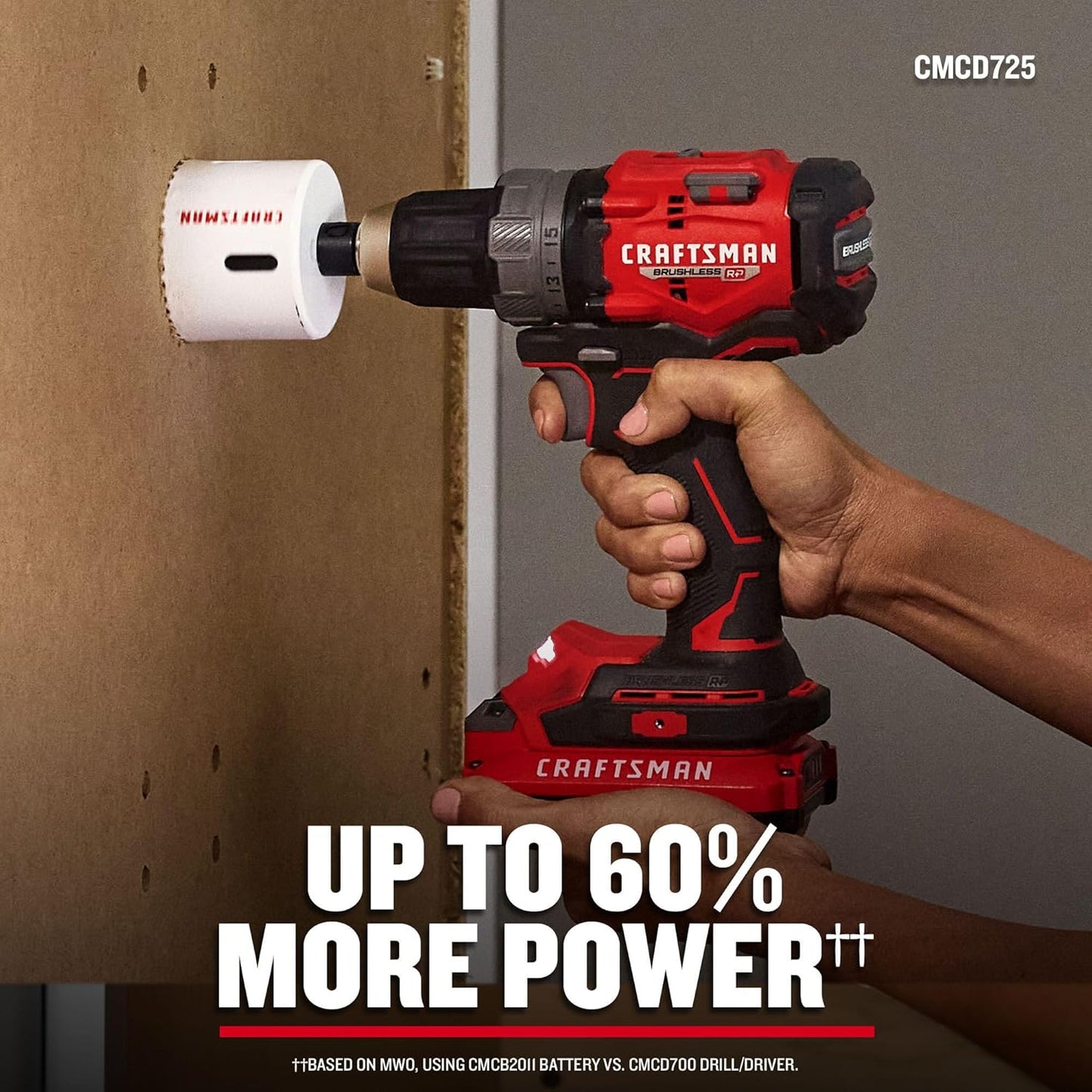 CRAFTSMAN 20V RP Cordless Drill Driver and Impact Driver, Brushless 2-Tool Power Tool Combo Kit, LED Work Light, Includes Battery and Charger (CMCK2530C2)