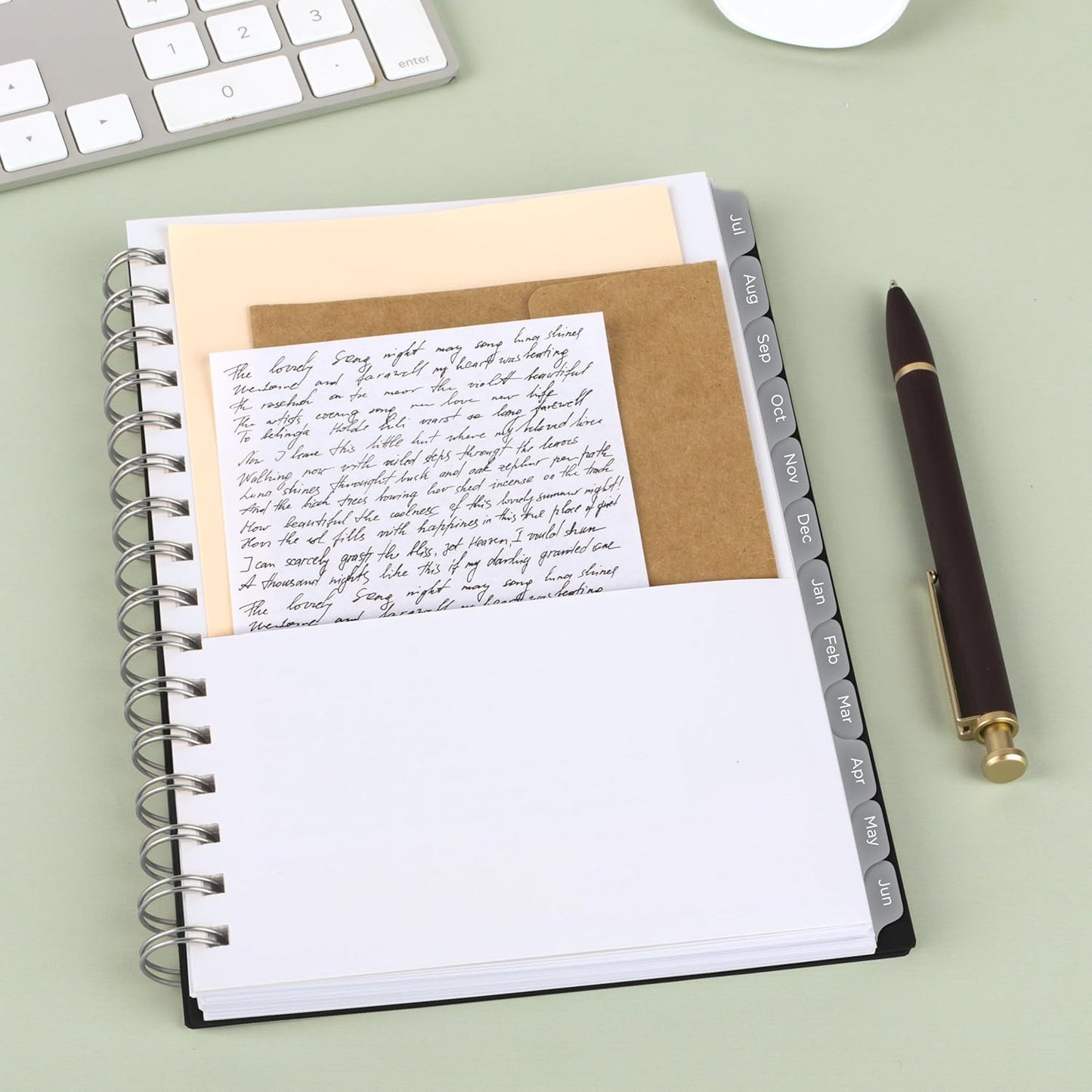 Mead Planner 2026-2027 Weekly & Monthly Academic 15-Month April-June, 5-1/2" x 8-1/2", Basic, Black (CAW42005)