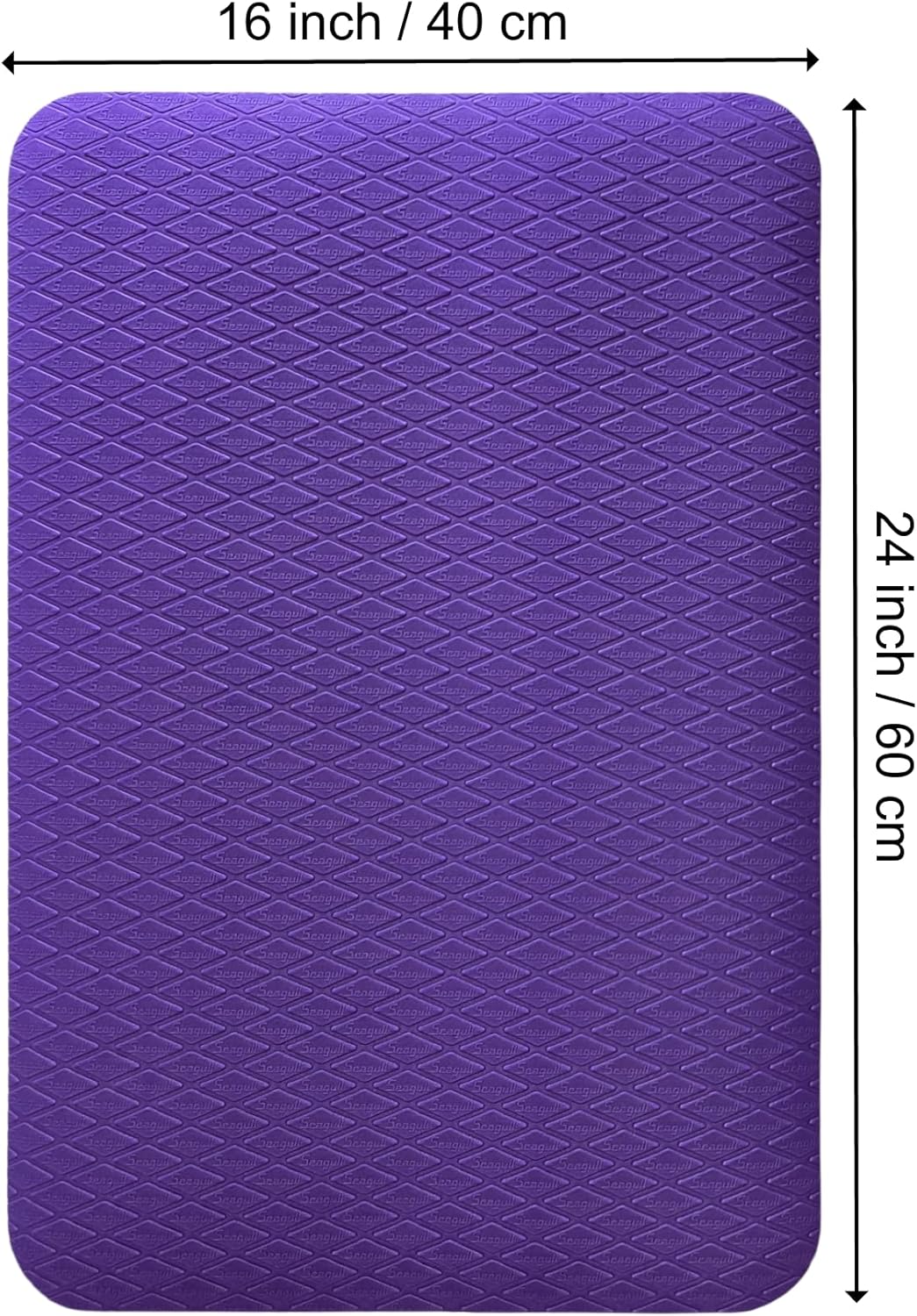 Seagull Multipurpose Foam Rubber Pet Grooming Table Mat 16 x 24 Inch Dog Grooming Mat for Table Cat Grooming Mat Dog Bath Mat Pet Vet Mat Non Slip Soft Waterproof Purple