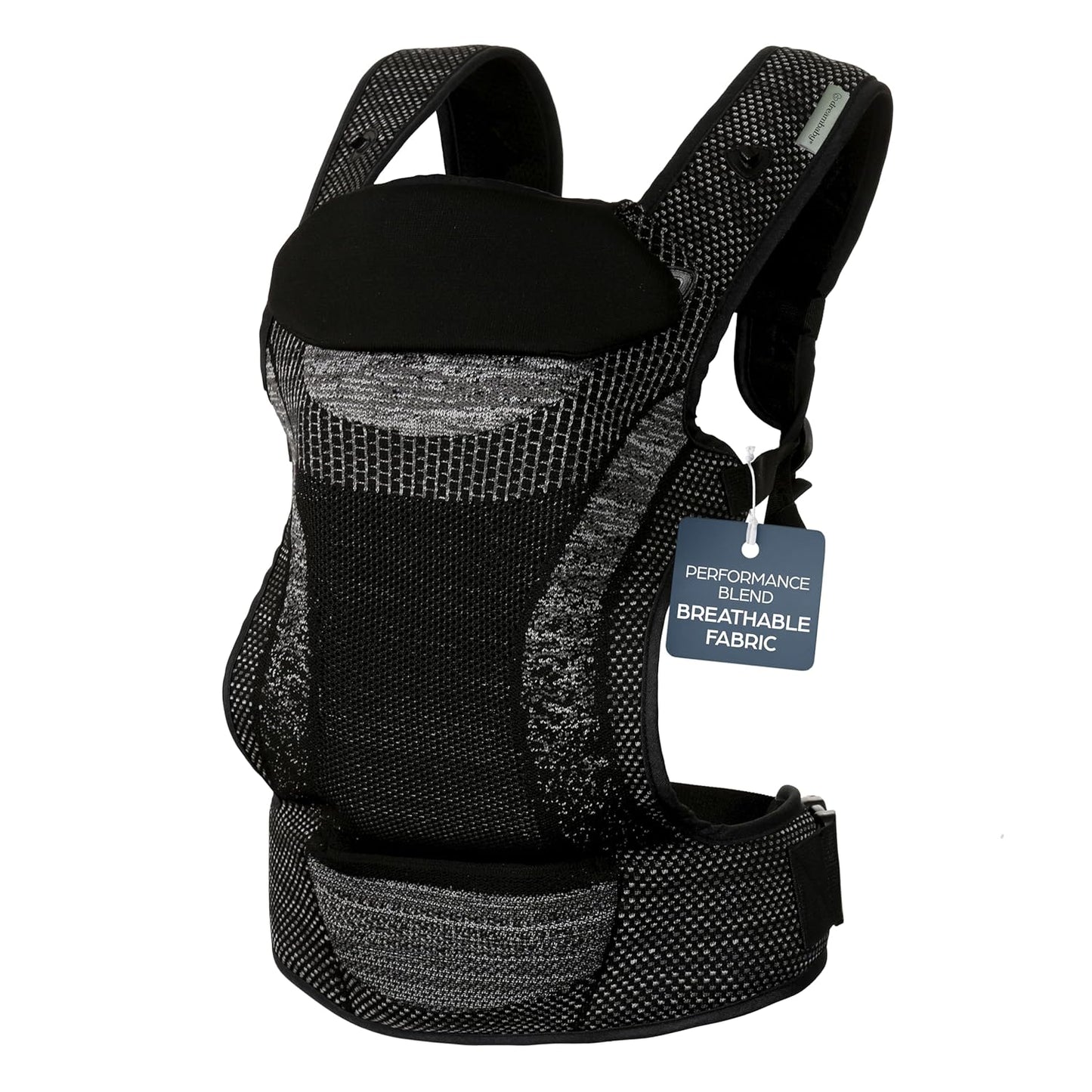 Dreambaby Inspire 3-Position Baby Carrier Newborn to Toddler, 8-33lb Front & Backpack Style Infant Carrier, Breathable Knit Fabric, Comfortable Head Support, Built in Storage Bag for Parents On the Go