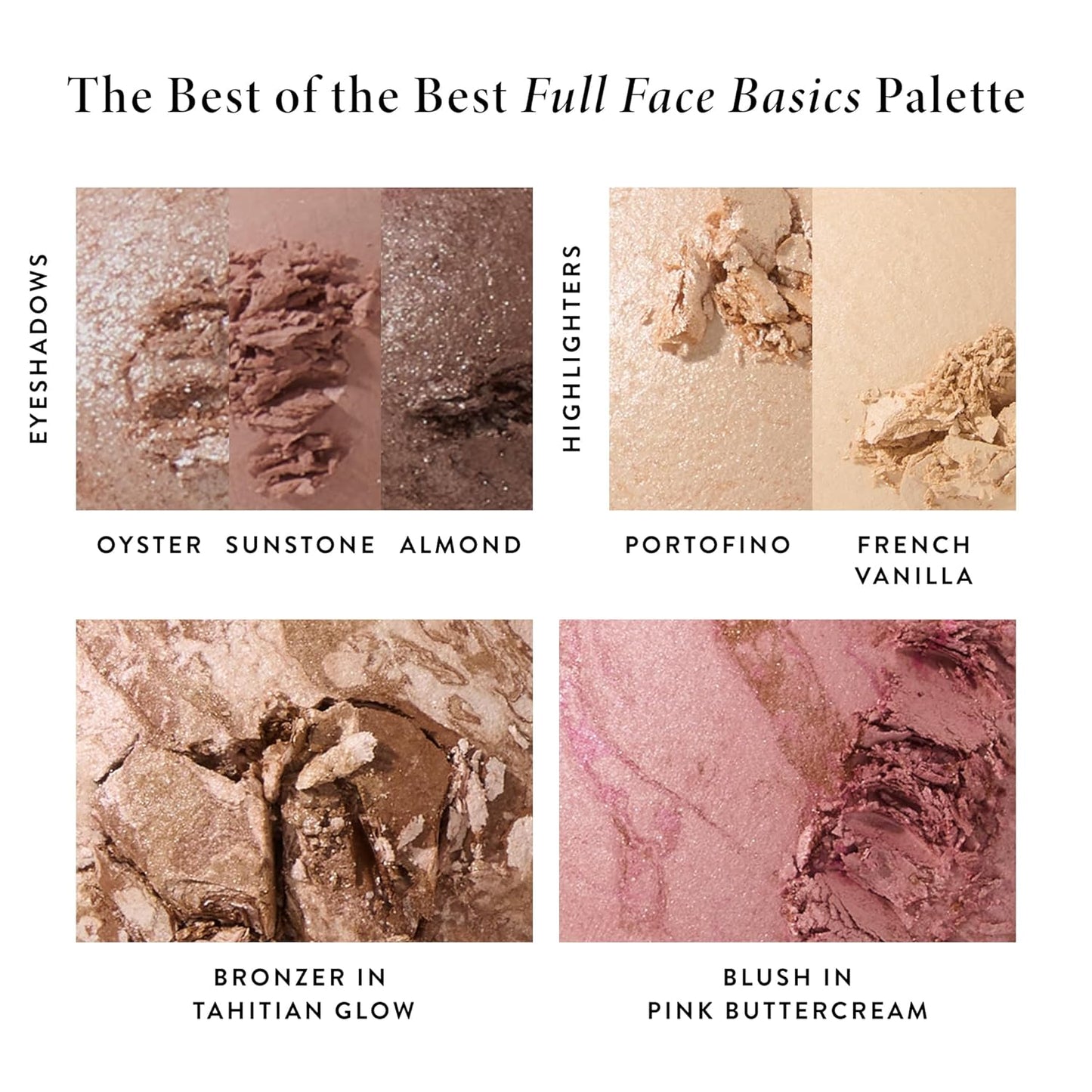 LAURA GELLER NEW YORK Baked Starter Kit: Medium - Best of the Best Full Face Palette + Baked Balance-n-Brighten Powder Foundation + Retractable Angled Kabuki Brush Set
