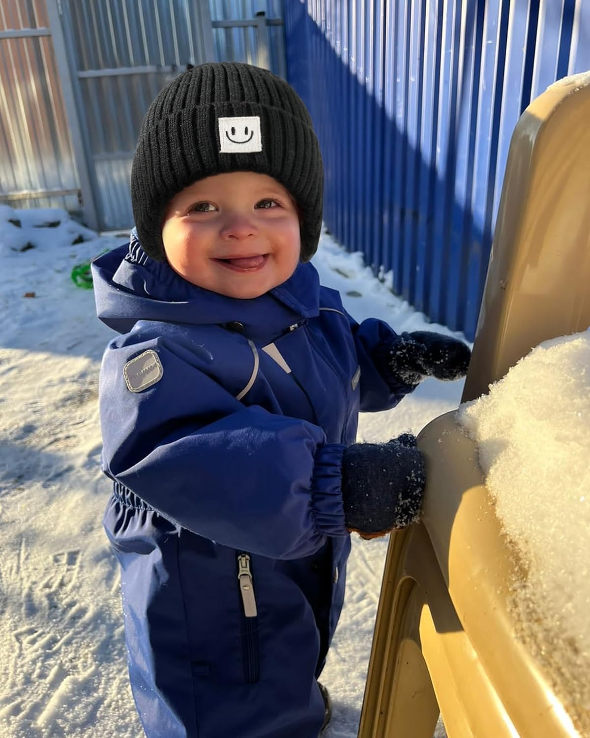 FURTALK Baby Beanie Toddler Winter Warm Hat Infant Soft Fleece Lined with Earflap Cute Knit Kids Caps