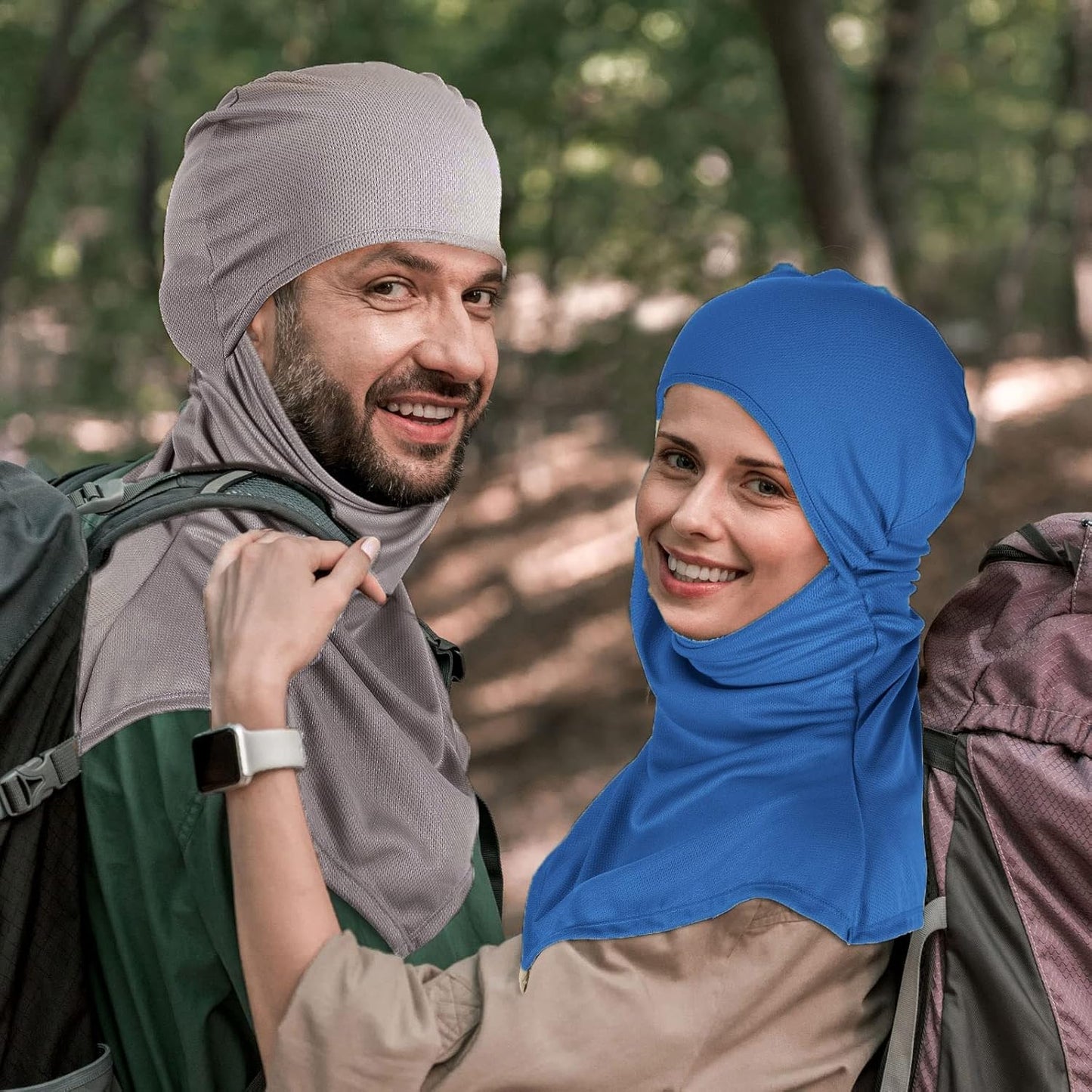 Syhood 6 Pieces Balaclava Face Cover Breathable Long Neck Covers Summer Neck Protector for Men Sun Protection