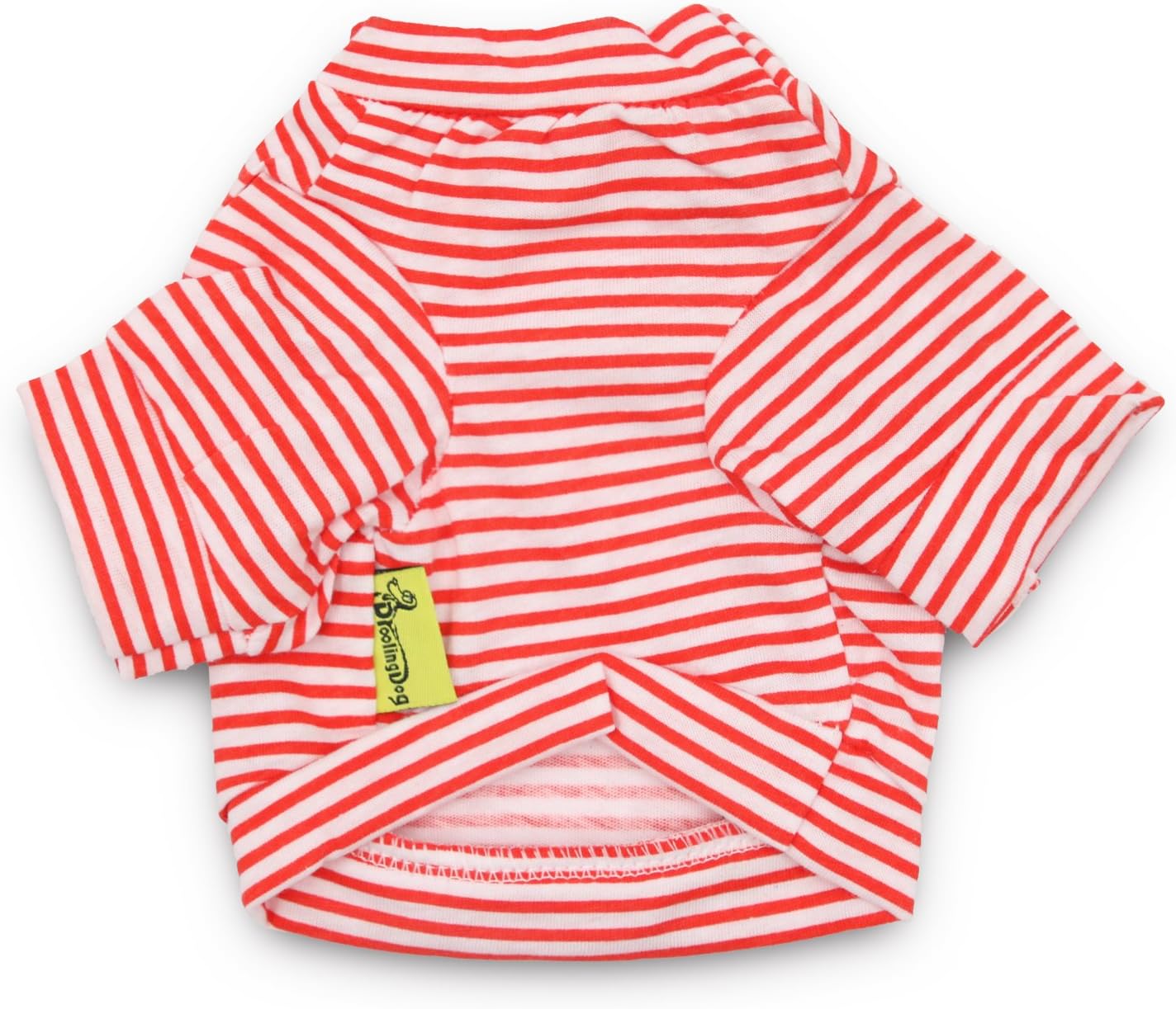 DroolingDog 3 Pack Striped Dog Shirts for Small Dogs - Girls & Boys Dog Clothes - Striped Puppy T Shirts, Small, Pack of 3