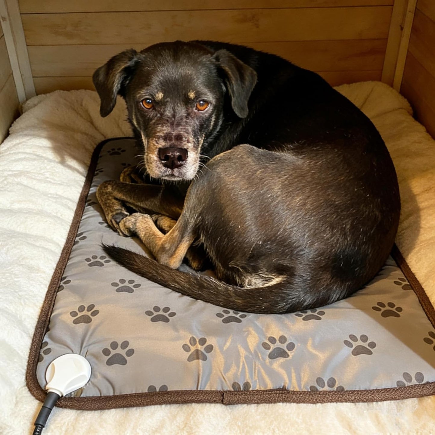 Puppy Heating Pad for Whelping New Born Dog Heated Bed,Heated Puppies Bed,Pet Heated Cat Bed,4 Auto Shut Off Timer,9 Level Heater Large 34x21 in
