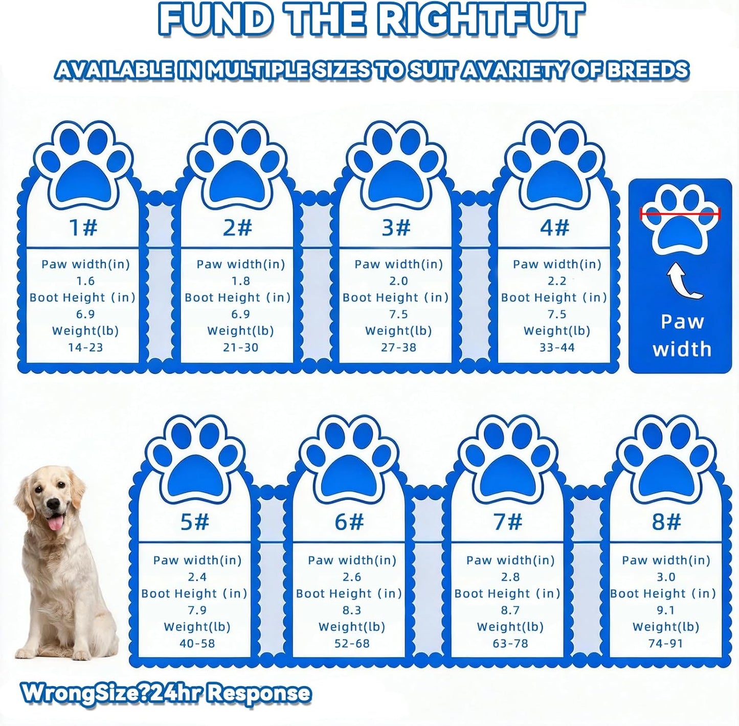 Dog Boots for Winter Snowy Day Water-Resistant Dog Shoes for Small Medium Large Dogs Paw Protectors for Outdoor Hiking Walking (Black, 1# (Width 1.6inch) for 14-23lbs)