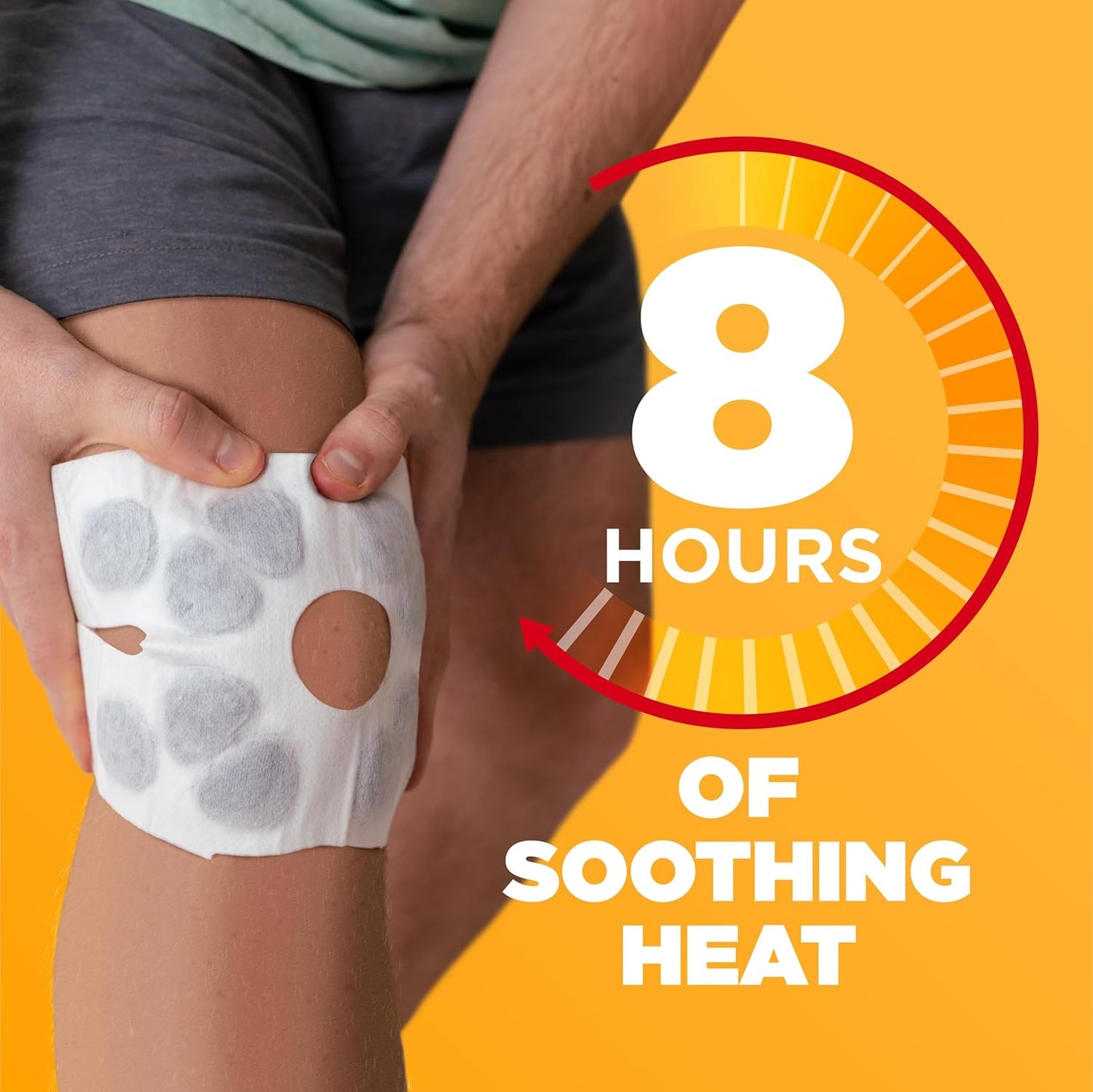 ThermaCare Knee HeatWraps - Targeted Knee Pain Relief with 8-Hour Therapeutic Heat - Flexible, Discreet, Drug-Free Portable Heat Therapy (2-Count)