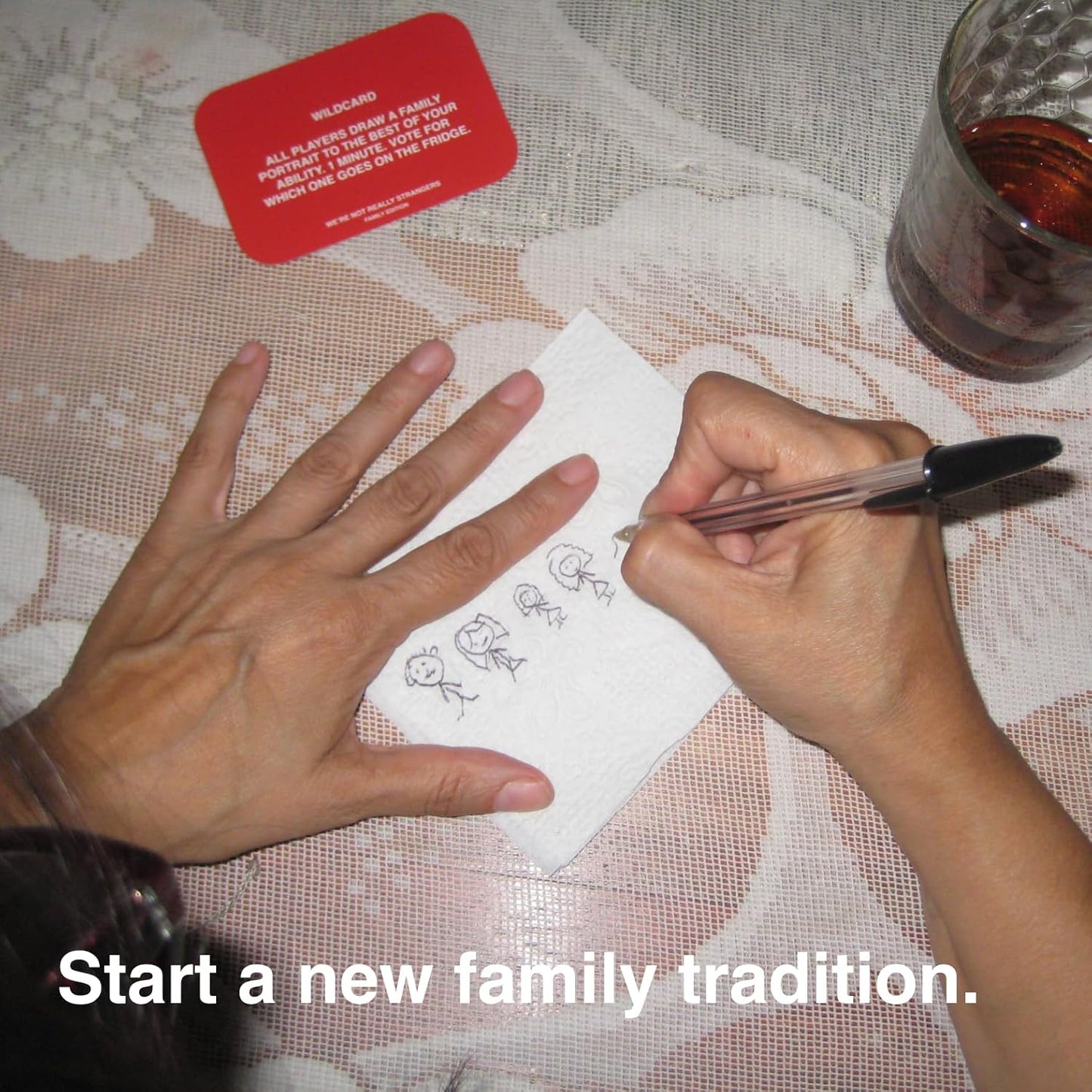 WE'RE NOT REALLY STRANGERS Family Edition Card Game - 150 Conversation Cards for Adults, Teens, and Families - for a Fun & Memorable Family Game Night, Ages 15+, 2-6 Players