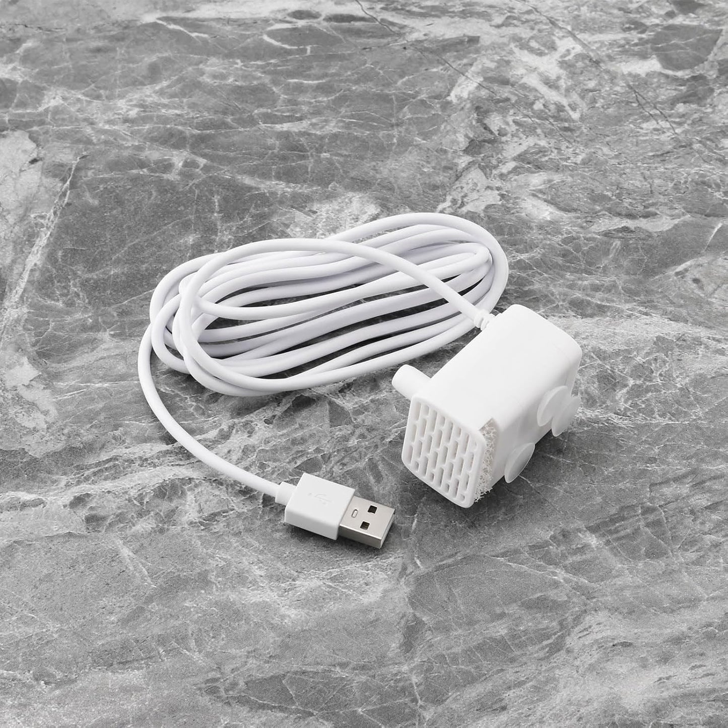 Cat Water Fountain Pump DC 5V Quiet Flow Speed Adjustable Water Volume with 6.5ft USB Power Cord for 61OZ/1.8L Dog Water Fountain Fish Tank Hydroponics