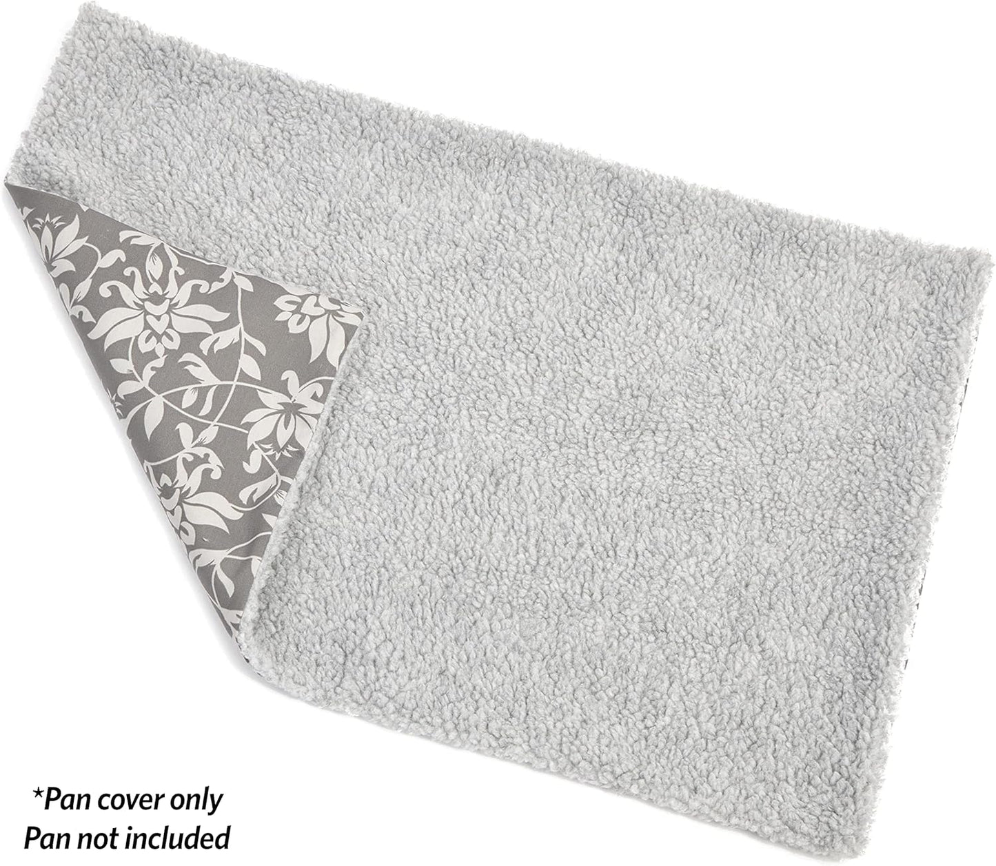 MidWest Homes for Pets Quiet Time Reversible Crate Pan Cover 30' Gray Floral/Fleece