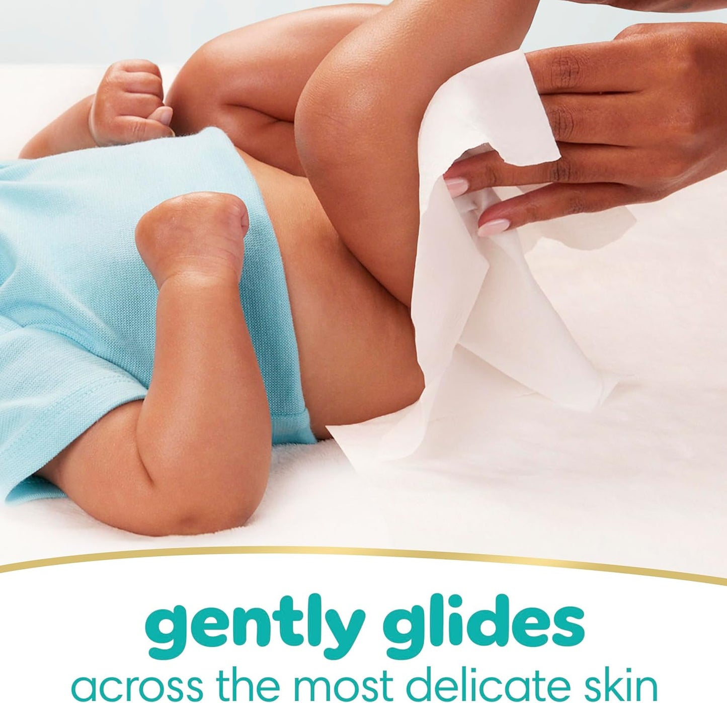 Pampers Baby Wipes Sensitive, Water Based Hypoallergenic and Unscented 504 Total (6 Flip-Top Packs)