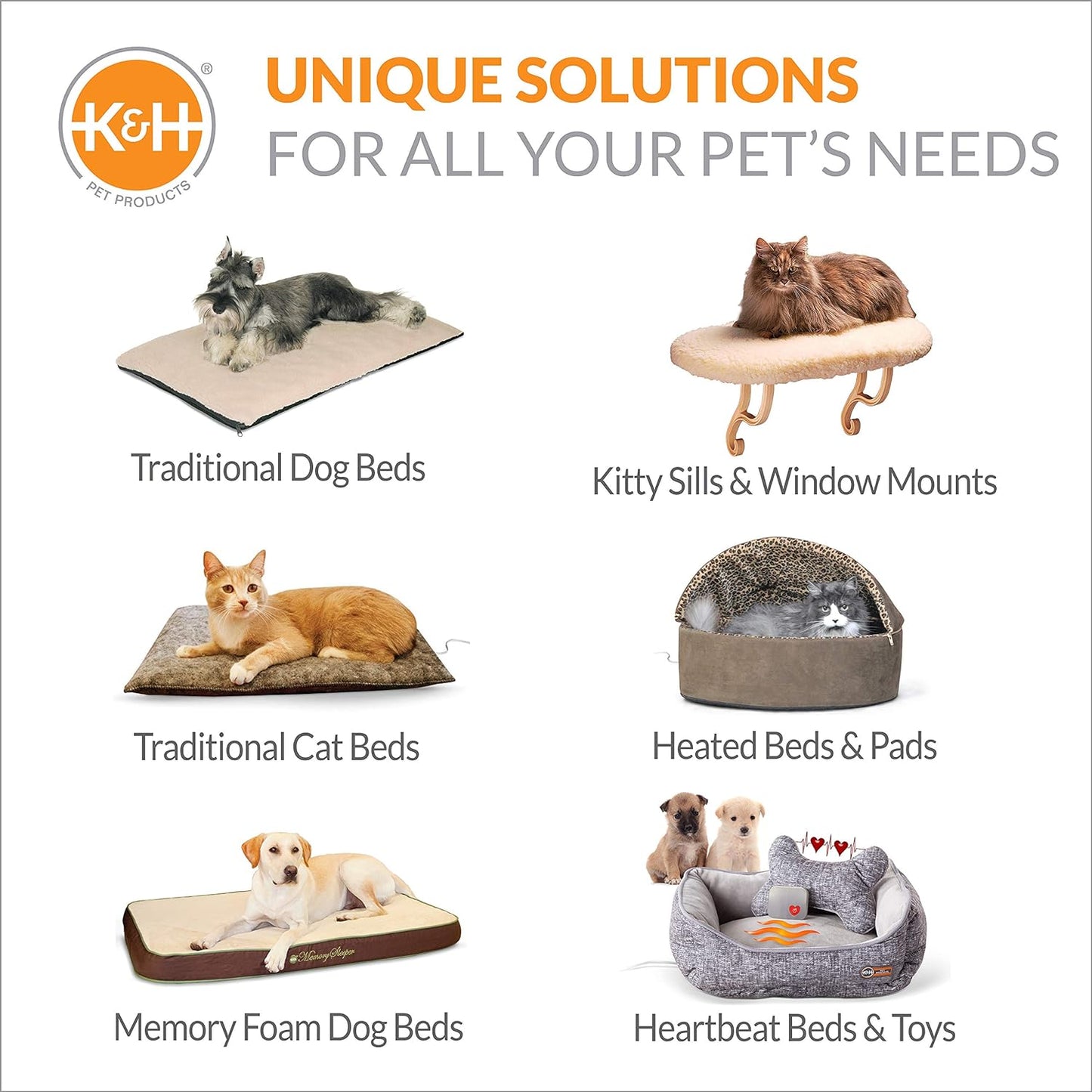 K&H Pet Products Indoor Heated Cat Bed Pad for Large Cats & Small Dogs, Thermo-Pet Mat Calming Warming Pet Heating Pad, Machine Washable, Waterproof Heater, Safety Listed - 12.5 X 25in Sage