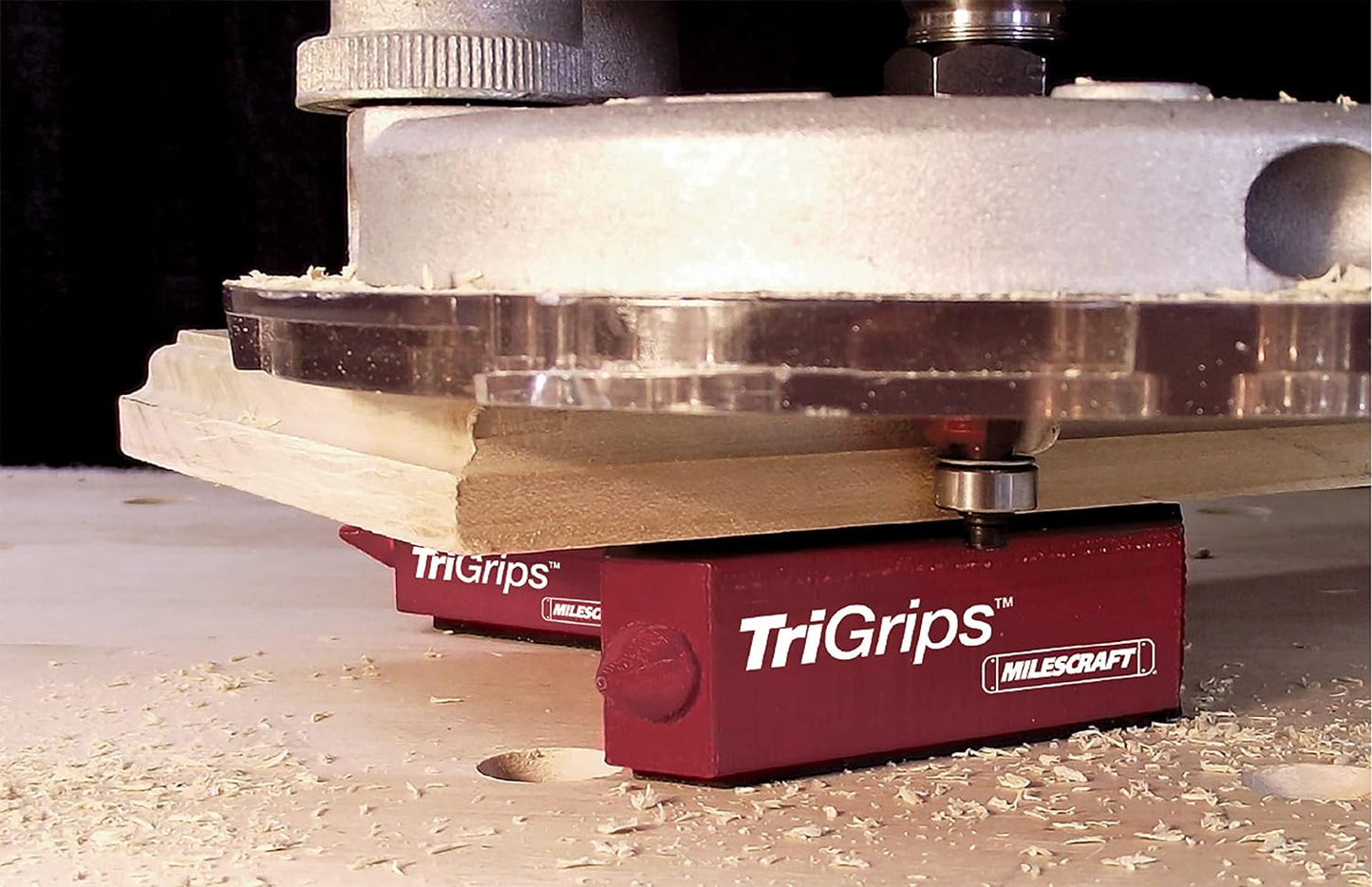 Milescraft 1600 TriGrips - Triangle Bench Cookie Work Grippers, for Woodworking, Painting, Raising and Leveling 4-pack