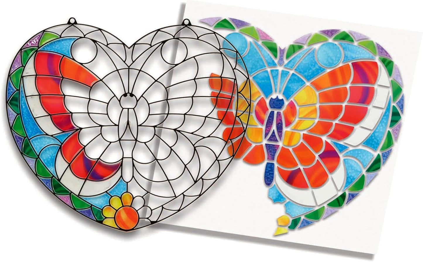 Melissa & Doug Stained Glass Made Easy Activity Kit: Butterfly - 140+ Stickers