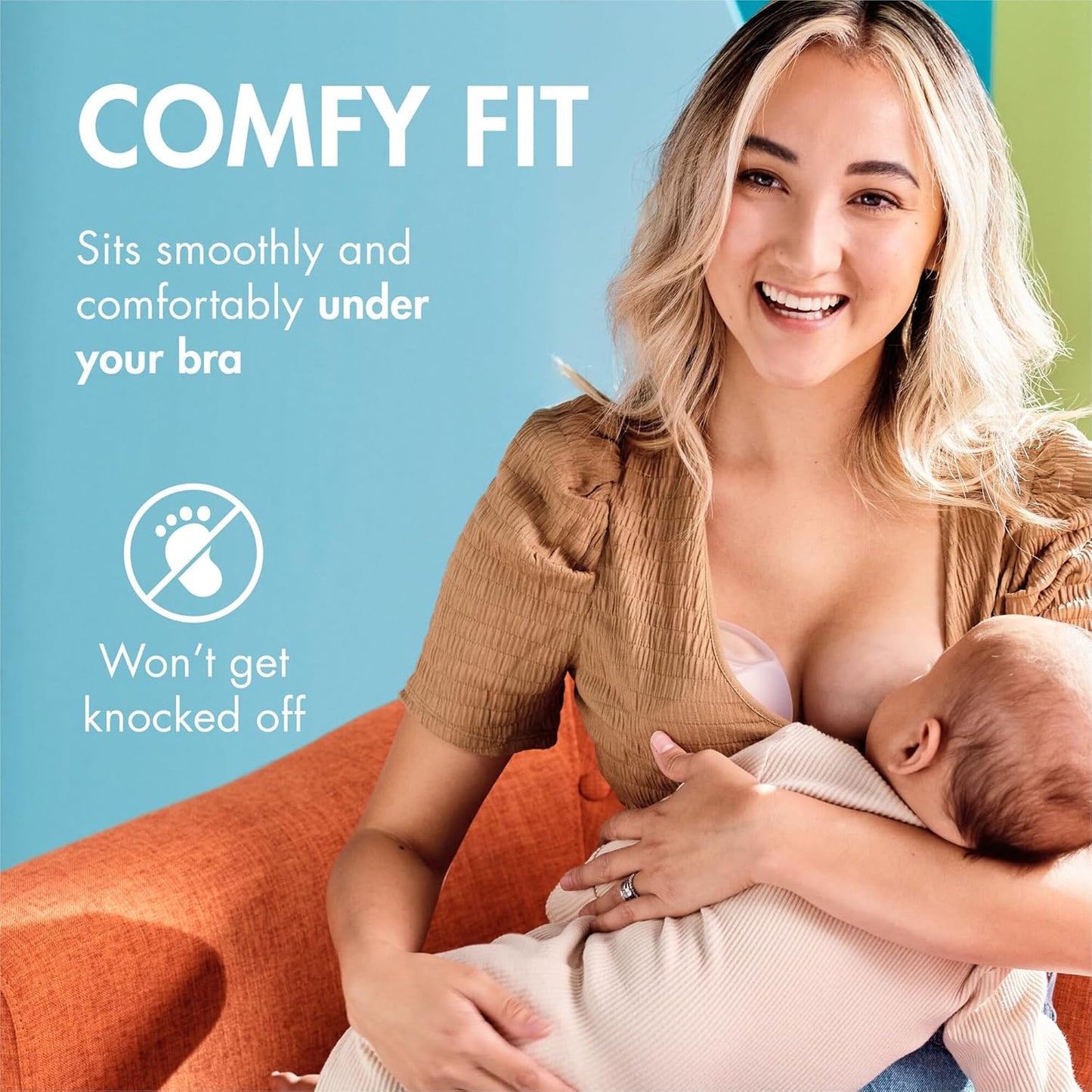 Boon Trove Silicone Manual Breast Pump - Passive Milk Collector - Hands Free Breast Pump for Nursing - Breastfeeding Essentials - 1 Count