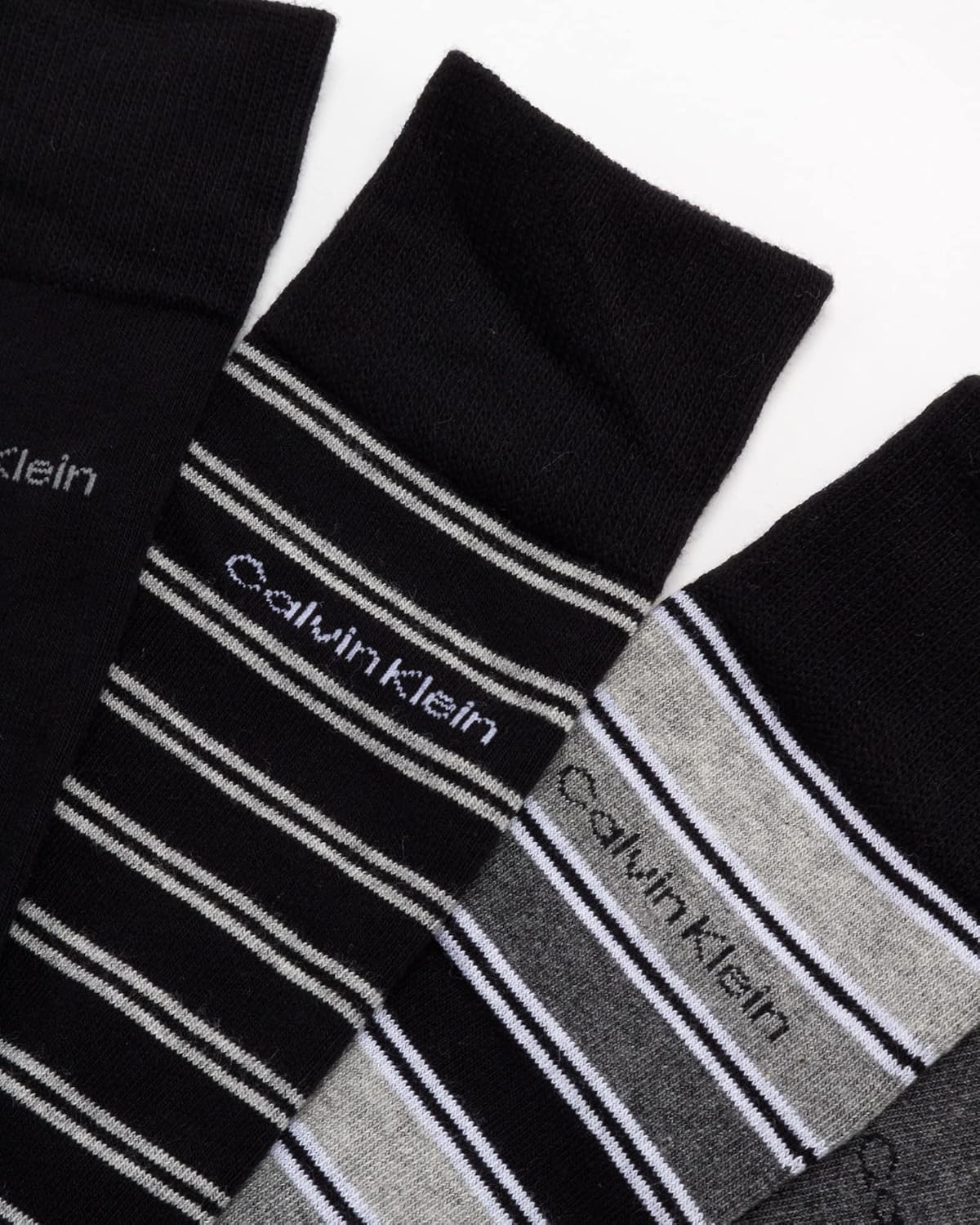 Calvin Klein Mens Dress Socks - 8 Pack Breathable Cotton Blend Work Crew Socks for Men for Casual Business & Formal Wear
