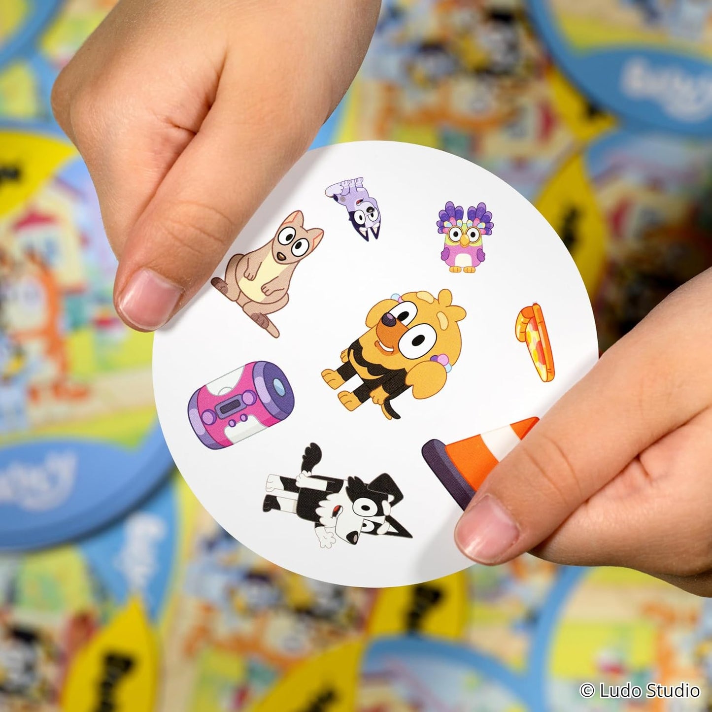 Asmodee Spot It! Bluey Card Game - Fast-Paced Matching Game Featuring Bluey & Friends, Fun for Family, Kids & Adults, Ages 4+, 2-8 Players, 15 Minute Playtime