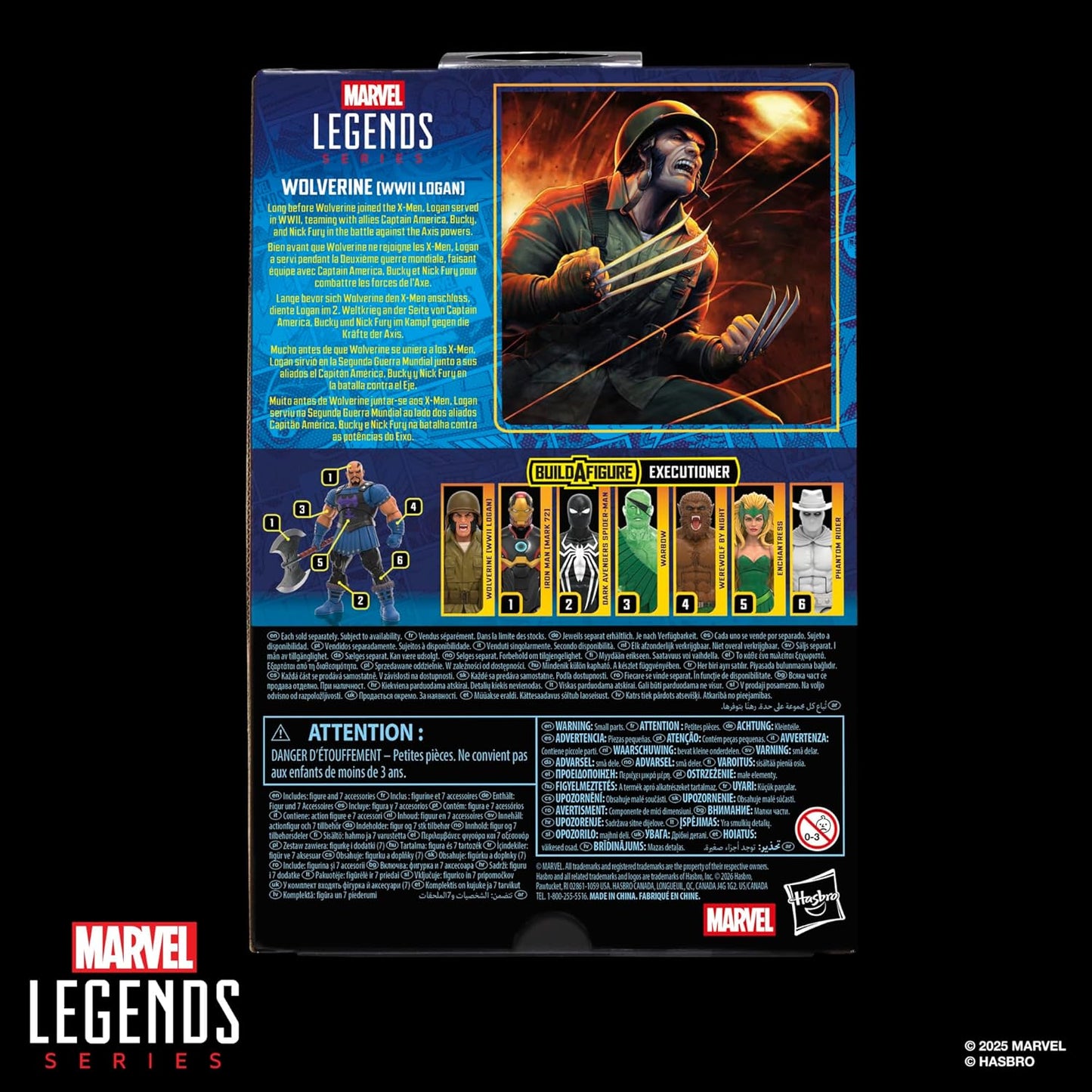Marvel Legends Series Wolverine (WWII Logan), X-Men Comics Collectible 6-Inch Scale Action