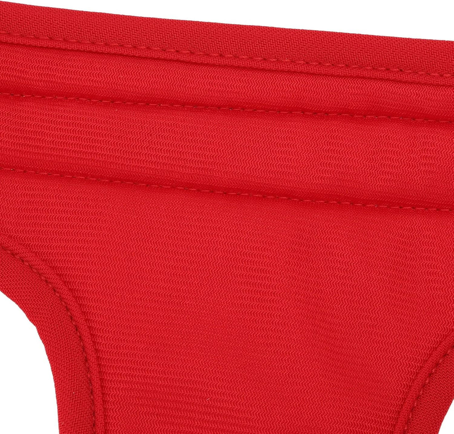 Dog Lift Harness Adjustable Safe Recovery Aid Puppy Front Leg Support Sling for Old Disabled Injured Pet Red Fleece Lining (L)