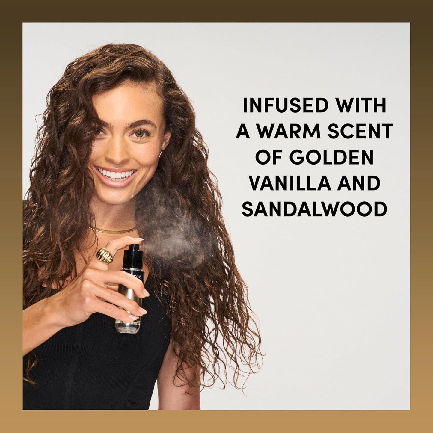 TRESemmé A-List Collection Signature Hair Fragrance 1 ct Golden Vanilla + Sandalwood Formulated Without Phthalates, Parabens + Synthetic Dyes, Developed & Safe for All Hair Types, 1.35 FL OZ