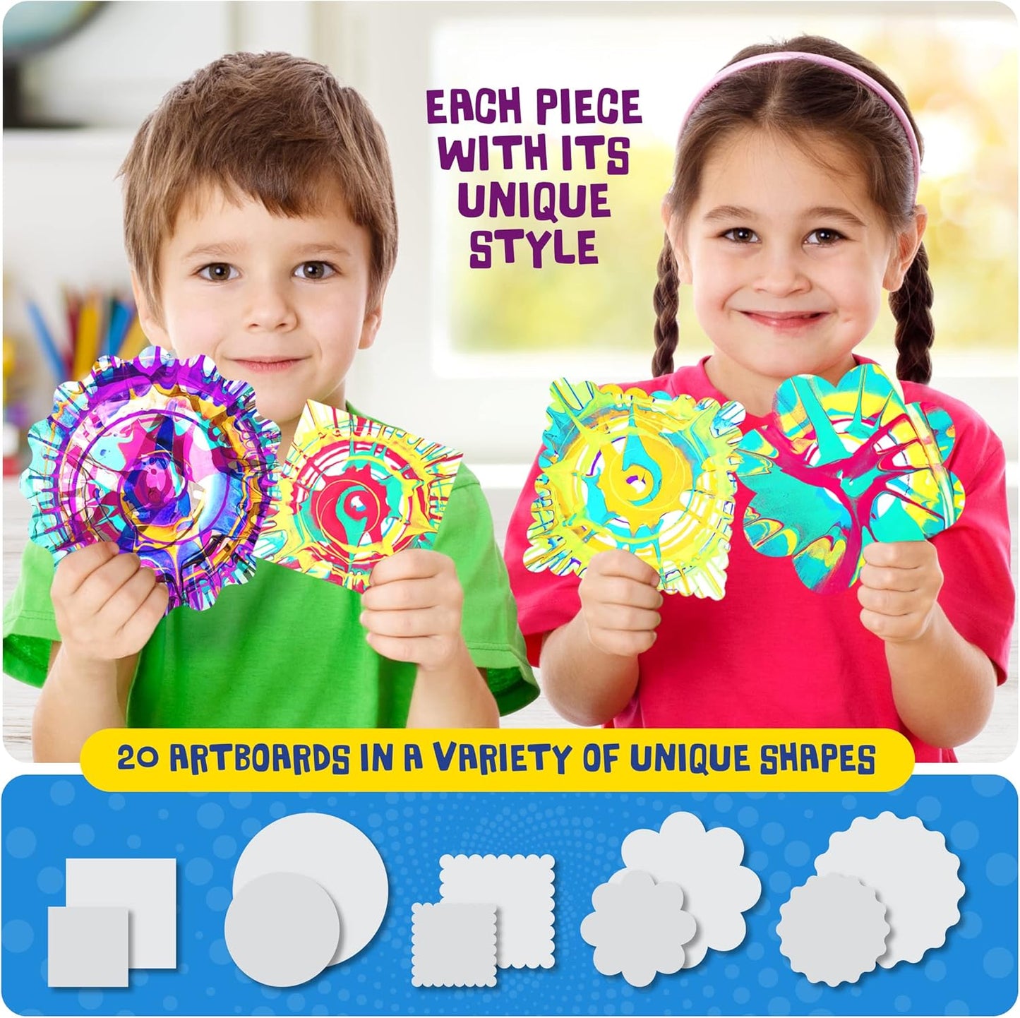 Dan&Darci Paint Spin Art Machine Kit for Kids - Easter Gift - Arts & Crafts for Boys, Girls - Art Craft Set for 6-9 Year Old Boy, Girl - Painting Spinner Toys - Birthday Gift Ideas for Ages 6-12 Year