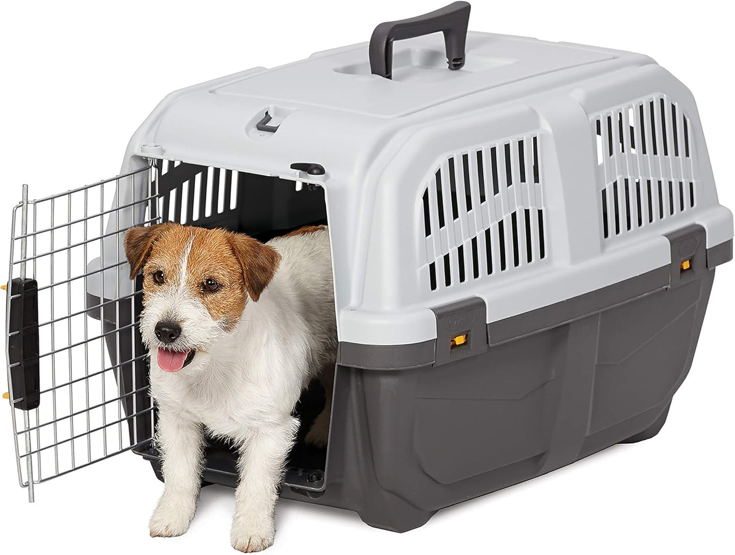 MidWest Homes for Pets Skudo Plastic Carrier, 24-Inch Ideal for Small Dogs with an Adult Weight of 13 - 25 Pounds