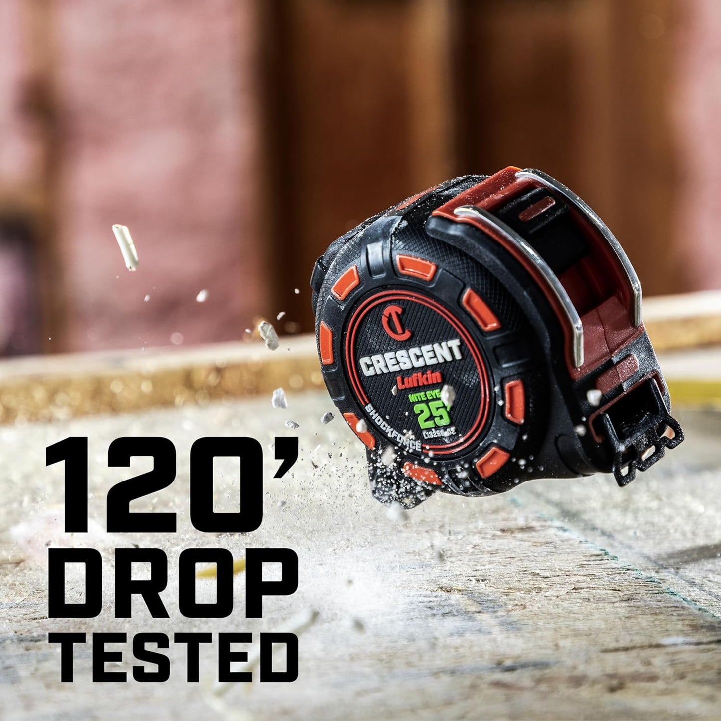 Crescent Lufkin 25 Ft. SHOCKFORCE NITE EYE Magnetic Tape Measure | LM1325B-02