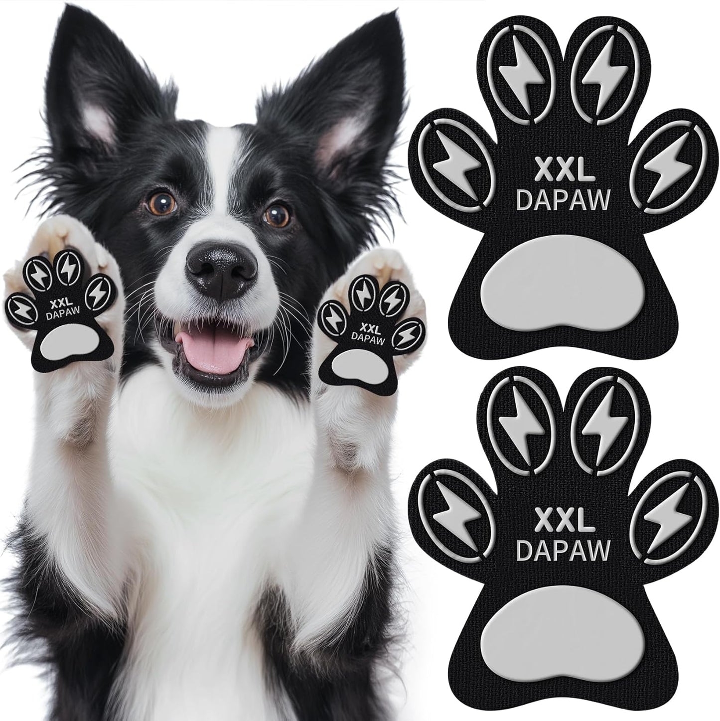 Dapaw Anti-Slip Dog Paw Pads, Paw Grip for Senior Dog on Hardwood & Tile Floors, Protector Pads for Hot Pavement, Paw Stickers for Dogs Feet with Strong Traction (5 Sets, 20 Pcs) XXL