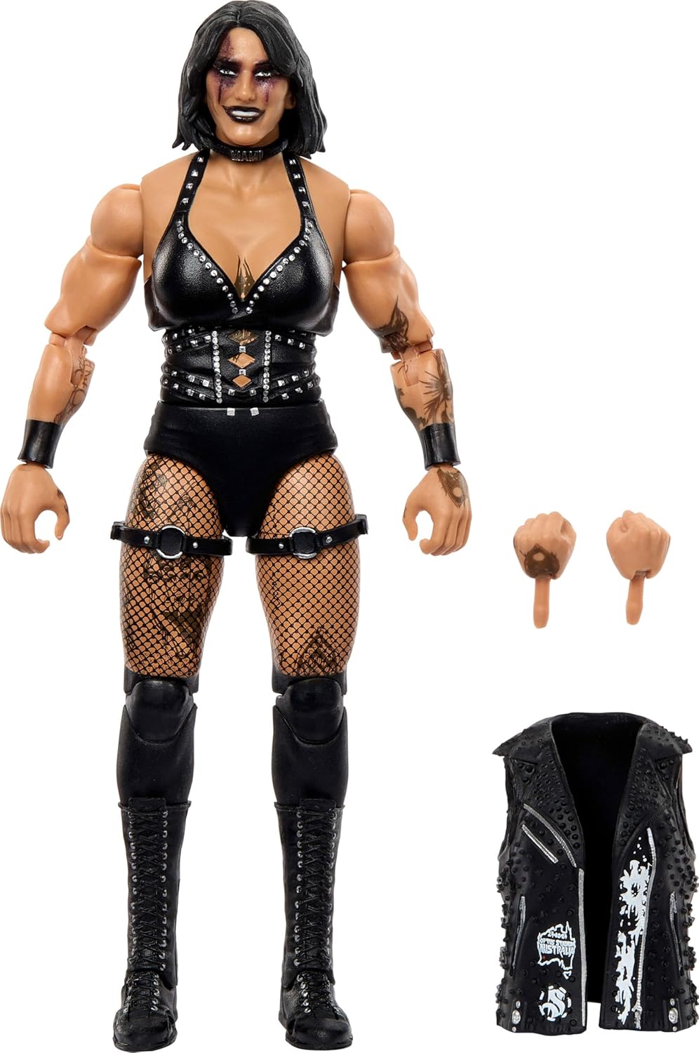 Mattel WWE Elite Action Figure & Accessories, Series #117 6-inch Collectible Rhea Ripley with 25 Articulation Points & Swappable Hands