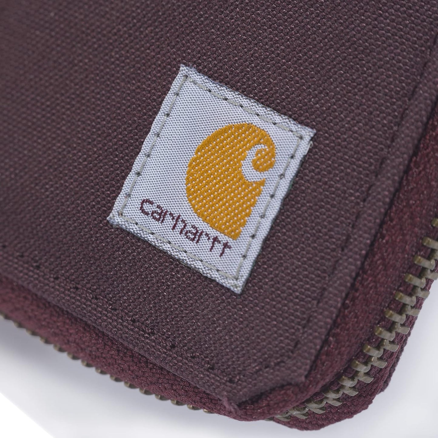 Carhartt Men's Nylon Duck Zipper Wallet, Deep Wine