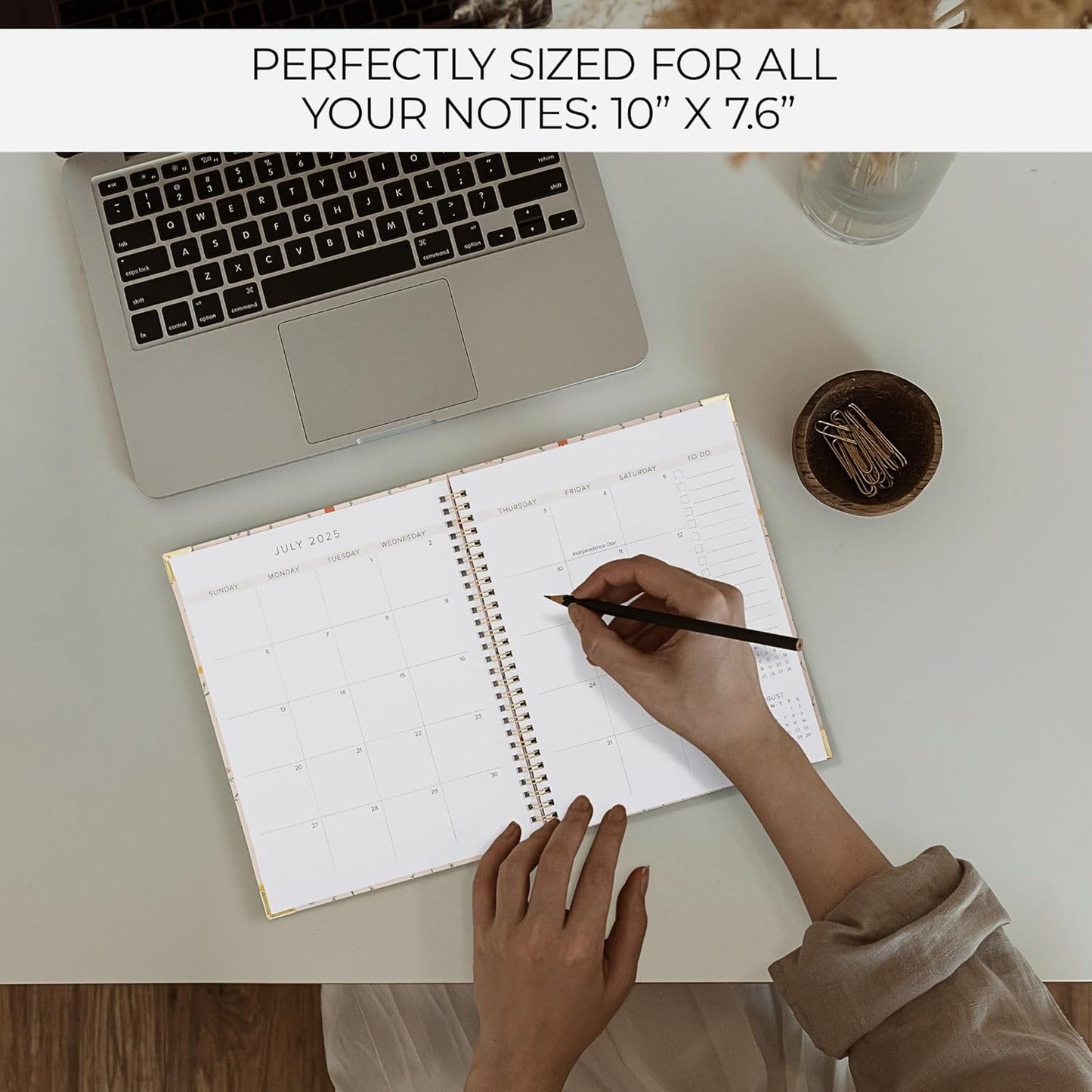 Beautiful 2025-2026 Monthly Planner and Calendar Book - To Do List Notebook That Easily Organizes Your Tasks to Boost Productivity - Runs From June 2025 Until December 2026