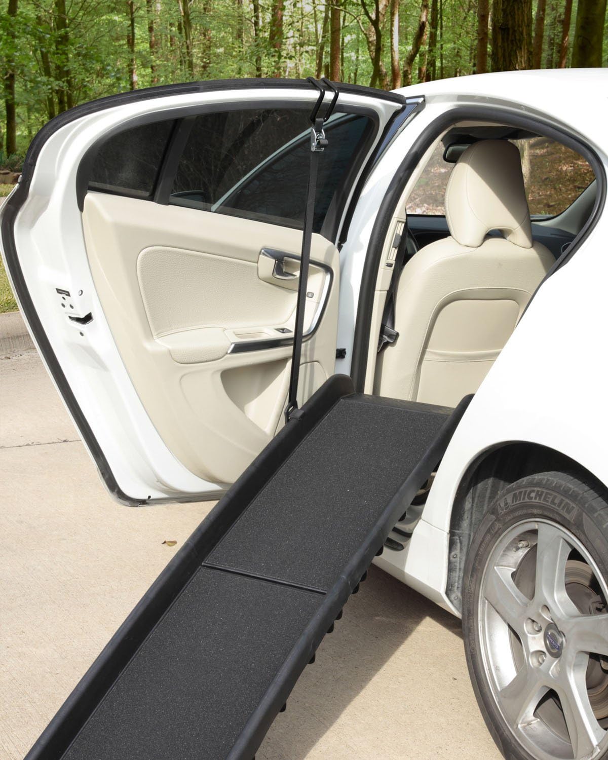 PetSafe Happy Ride Telescoping Dog Ramp for Cars, Trucks, & SUVs + Side Door Access Adaptor