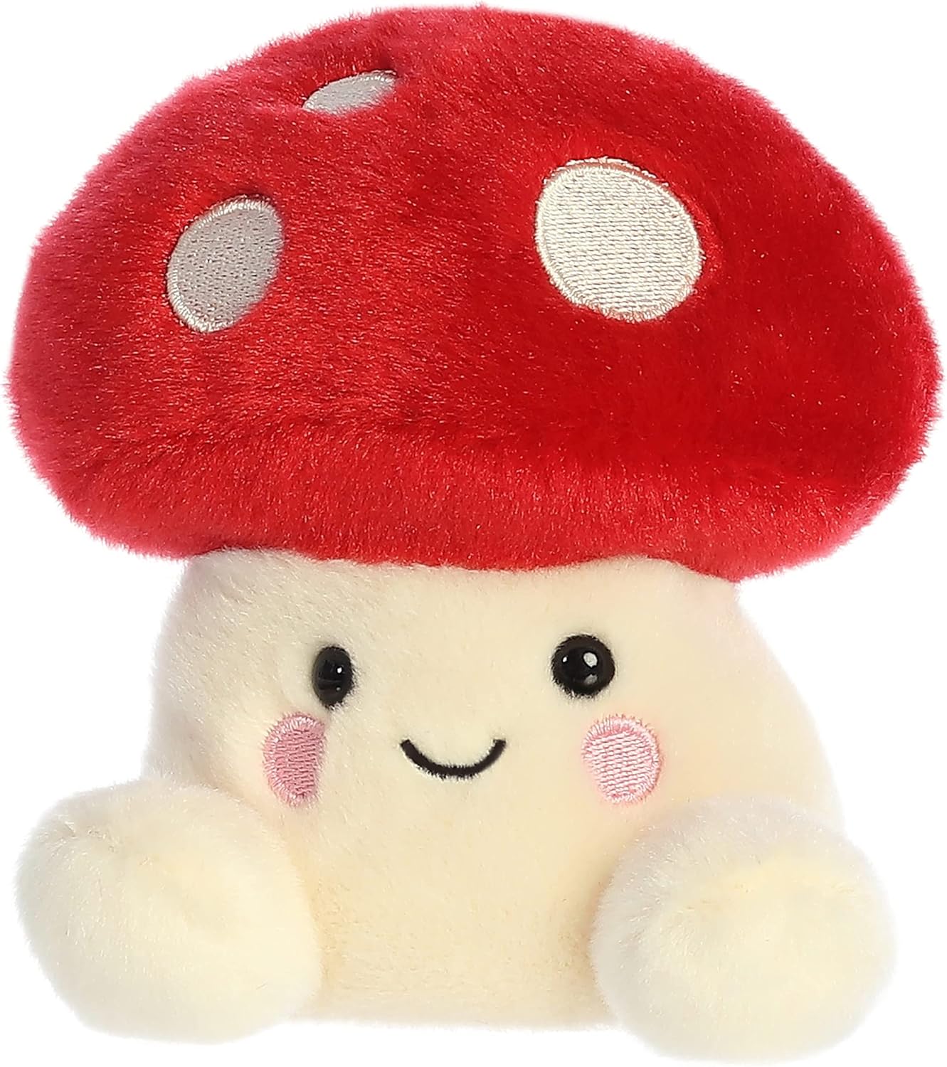 Aurora® Adorable Palm Pals™ Amanita Mushroom™ Stuffed Animal - Fun Collectible Plush for Kids and Adult Collectors - Perfect for Decorating Rooms and Birthday Gifts - Red 5 Inches