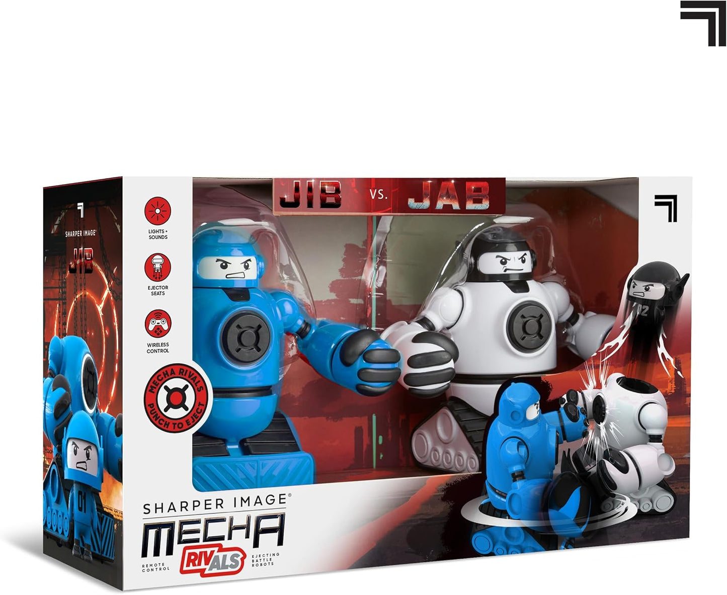 Sharper Image® Mecha Rivals Remote Control Battle Robots, Two-Player Wireless Fighting Set with Lights and Sounds