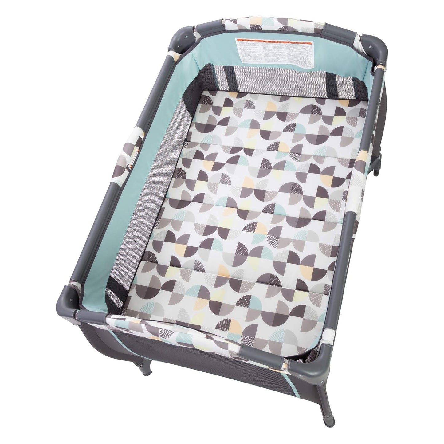 Baby Trend Nursery Center, Portable Playard with Bassinet, Changing Table and Storage Organizer, Trend-E - Foldable and Convertible Travel Play Crib for Babies and Toddlers, Doodle Dots