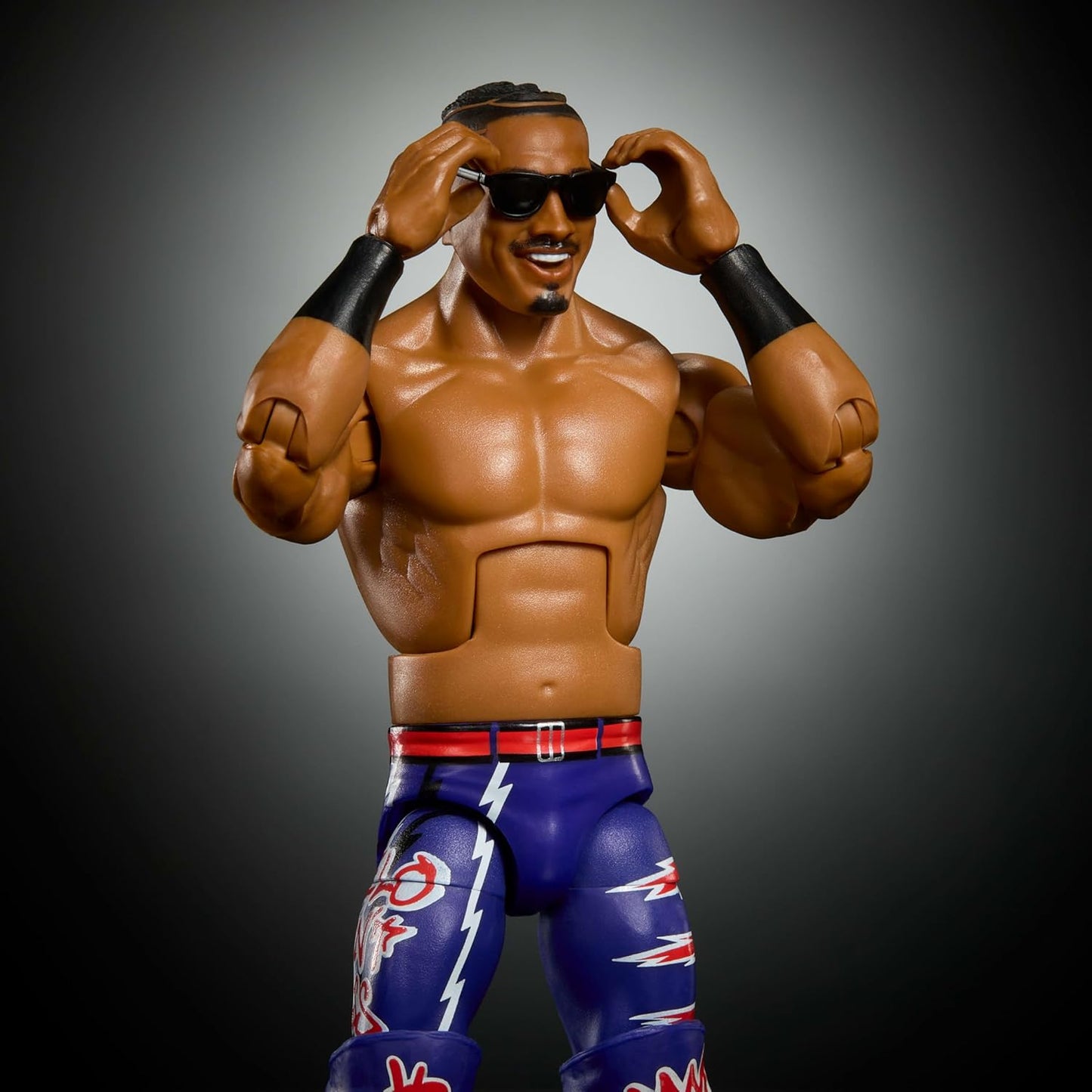 Mattel WWE Elite Action Figure & Accessories, Series #121, 6-inch Collectible Carmelo Hayes with 25 Articulation Points & Swappable Hands