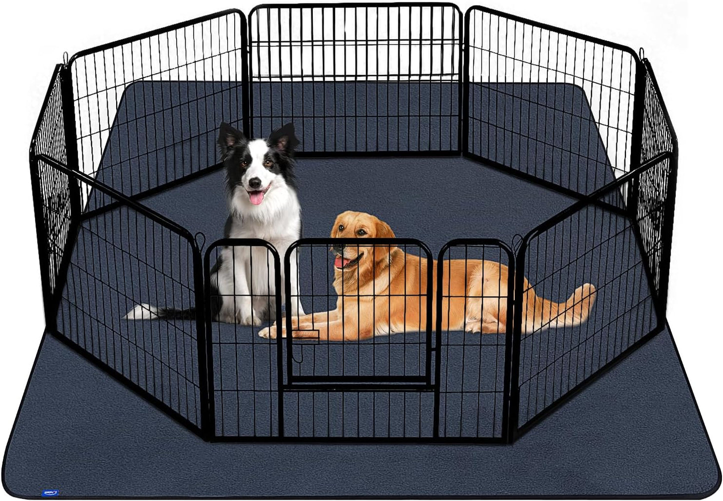 Washable Dog Pee Pads Extra Large 84"x84", Super Absorbent, Non-Slip, Reusable Puppy Pads for Playpen, Crate, Floor, Waterproof Pet Training Mats for Quick-Dry Whelping Pads & Incontinence