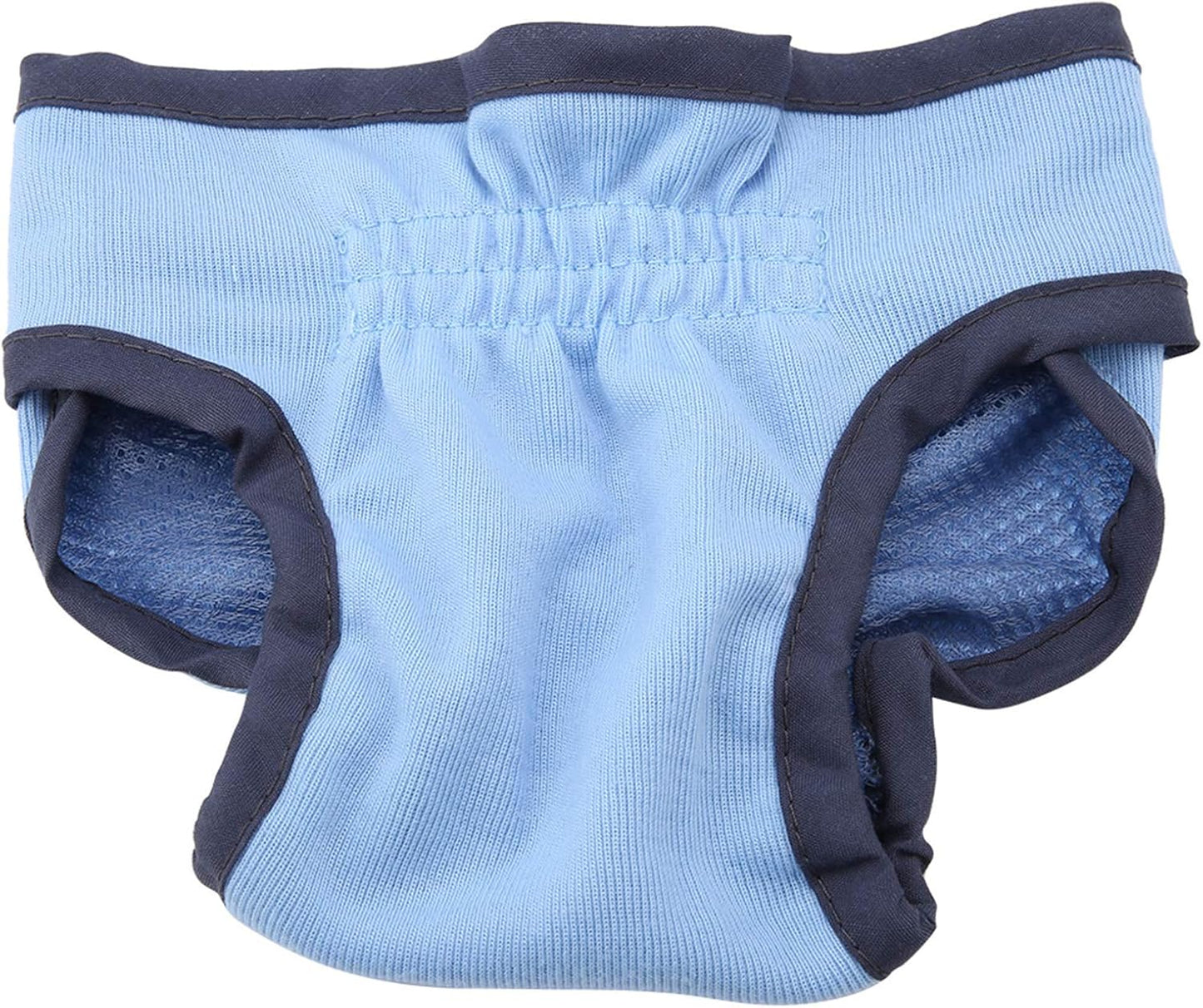 Dog Underwear Flexible Physiological Pants Puppy Female Pet Sanitary Diaper for Small Medium Large Dogs(M- Blue)