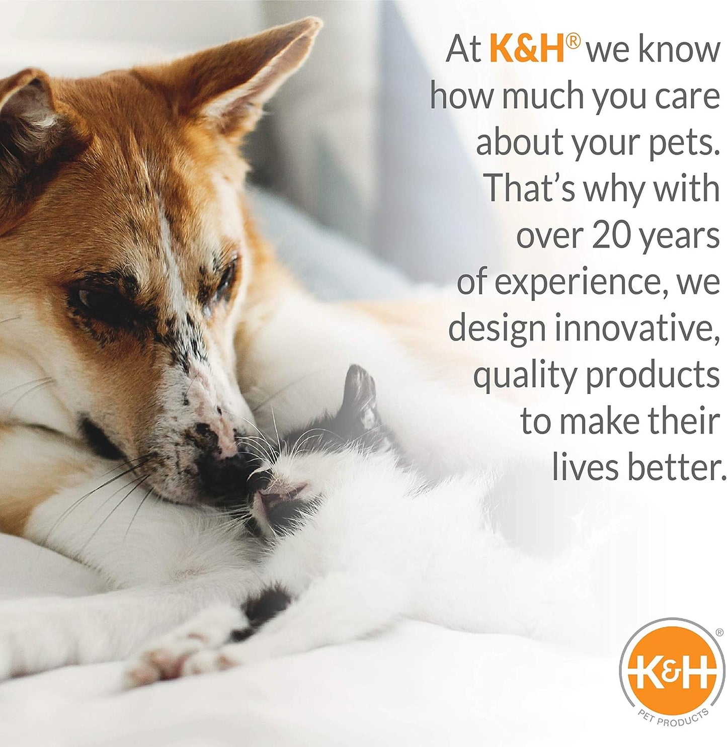K&H Pet Products Mother’s Heartbeat Puppy Crate Pad Gray Fleece Small Breed beat 14 X 22 Inches