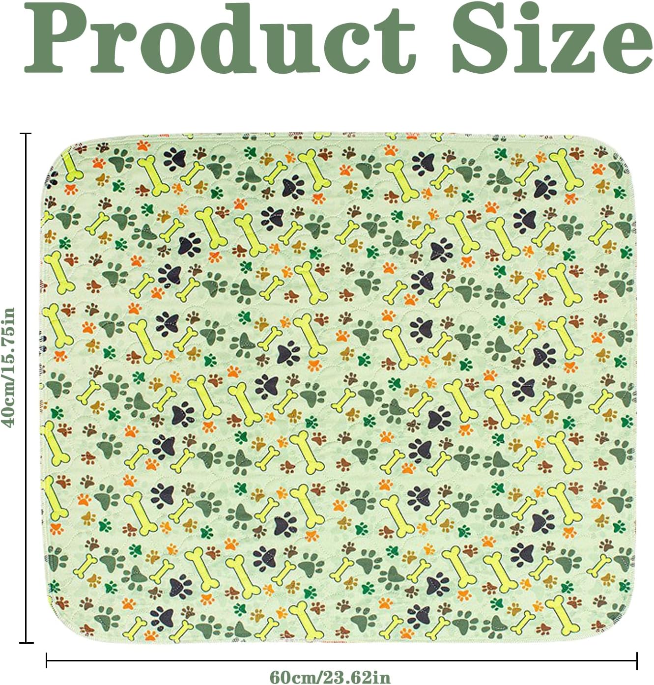 Puppy Pads with Pheromones, Washable Pee Pads for Dogs, Potty Training Pads for Indoor Use and Car Travel, Size 15.75 x 23.62 Inches