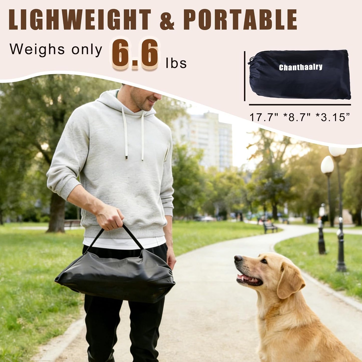 Outdoor Elevated Dog Cot, Portable Pet Bed with Removable Shade Water Resistant, Breathable Cooling Dog Camping Tent for Large Dogs Indoor Outdoor Backyard Camping Beach