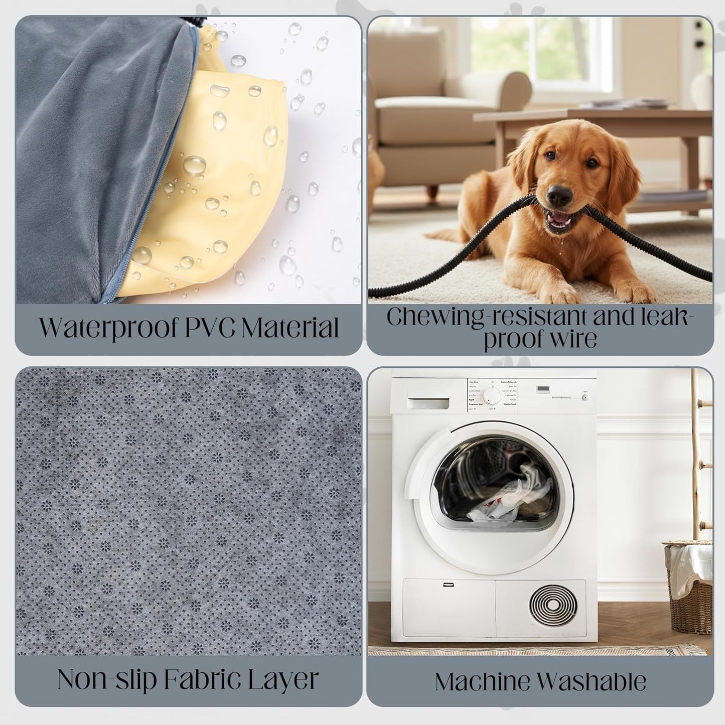 Heating Pad for Dog Cat - Pet Heated Bed Indoor Outdoor, Puppy Kittens Heater Warming Mat, Animal Heat Blanket with 9 Adjustable Temperature and 4 Timer Waterproof Removable Cover (20 x 20 in)