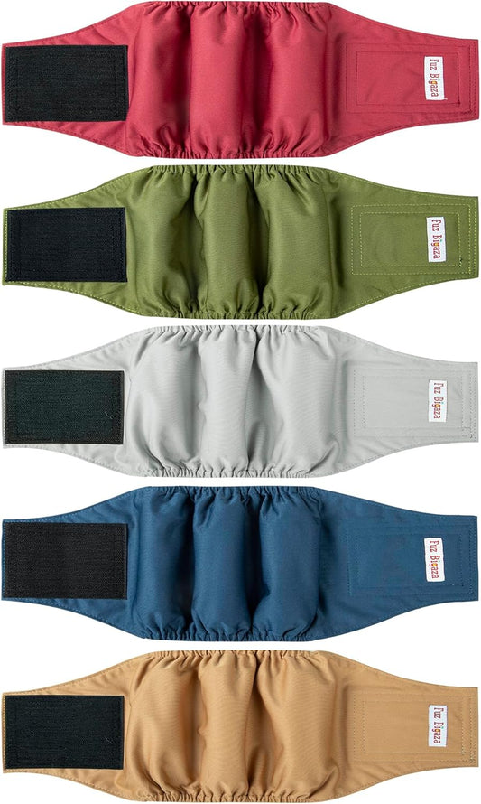 Male Dogs Diapers, Washable Reusable High Absorbing Boy Belly Bands Doggy Wraps Panties Doggie Puppy Pooping Potty Training Incontinence Marking XSmall(5 Pack)