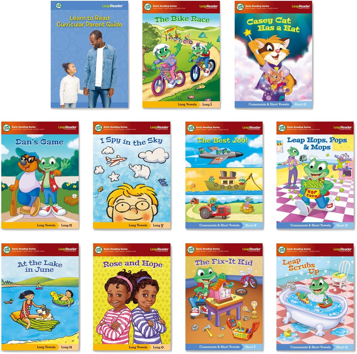 LeapFrog LeapReader System Learn-to-Read 10 Book Mega Pack, Pink