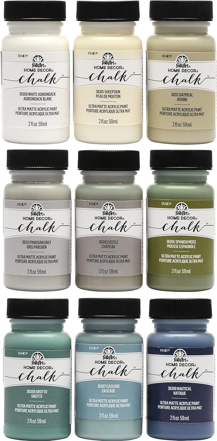 FolkArt Home Décor Chalk Finish Paint Set (2 Ounce), PROMOFAHDC