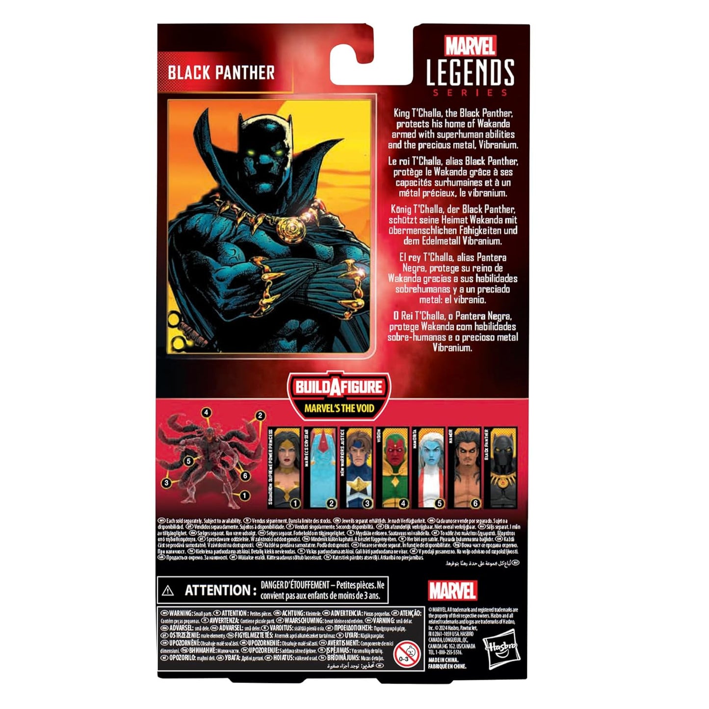 Marvel Legends Series Black Panther, Comics Collectible 6-Inch Action Figure