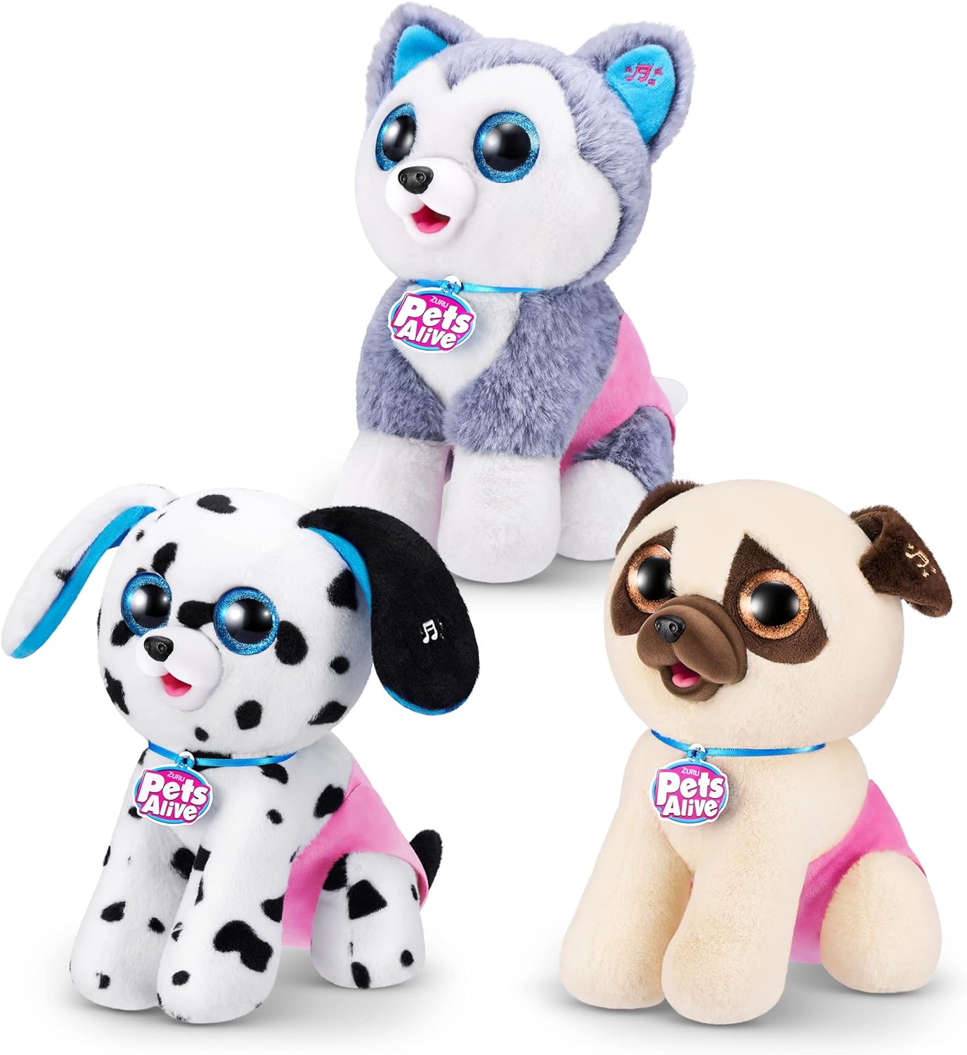 Pets Alive Pooping Puppies (Husky) by ZURU Surprise Puppy Plush, Ultra Soft Plushies, Interactive Toy Pets, Electronic Pet Puppy for Girls and Children