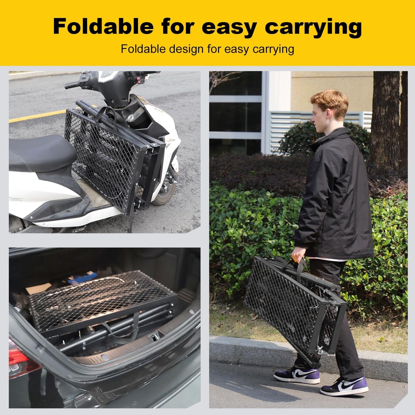 Scaffolding Platform 15.75"x59.05" Adjustable Work Platform Support 330 lbs Portable Scaffold 5 Gear Adjust Height 31 to 46 inches Folding Ladder Step Stool Non Slip