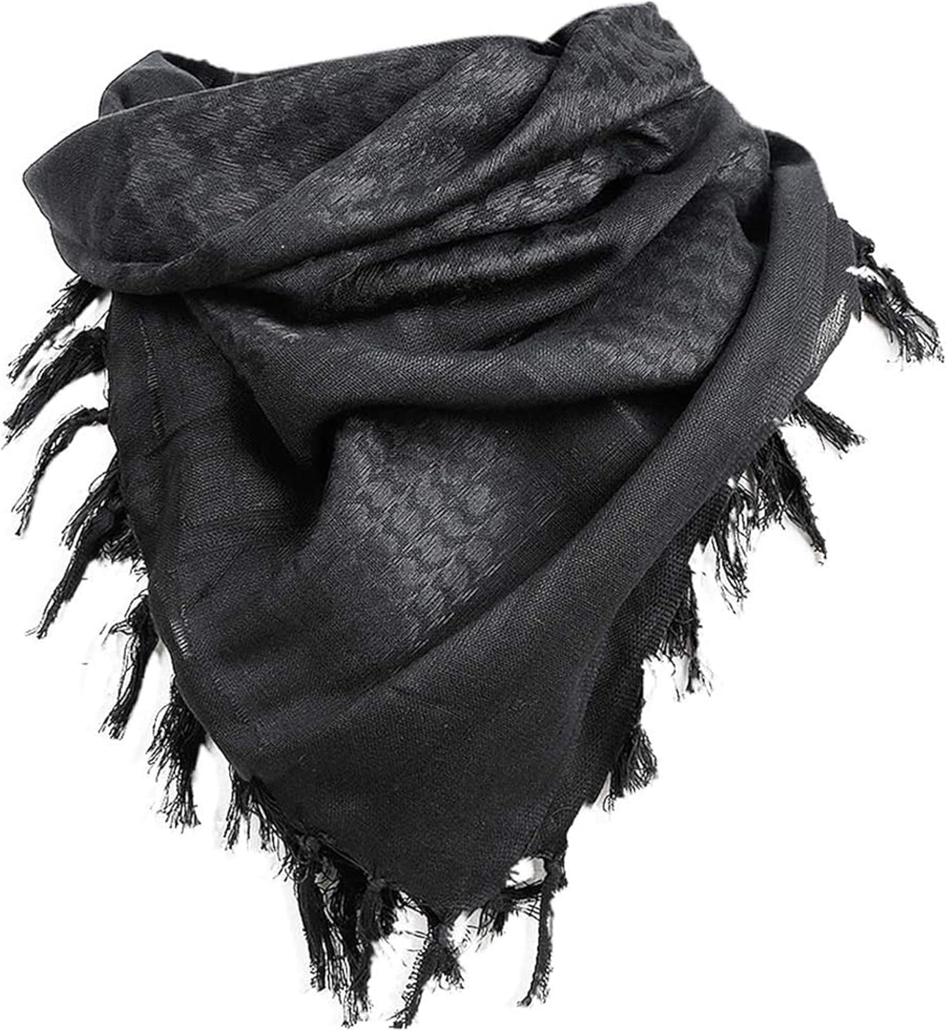 Luxns Military Shemagh Tactical Desert Scarf / 100% Cotton Keffiyeh Scarf Wrap for Men And Women