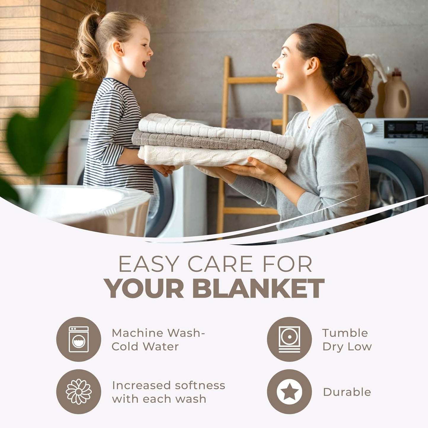 Superior Basketweave Cotton Blanket, Basket Weave Design, Soft, Comfy Cover for Bed, Bedding, Bedroom, Couch Throw, Lounging, Modern Boho Medium Weighted Blankets, Full/Queen, Khaki